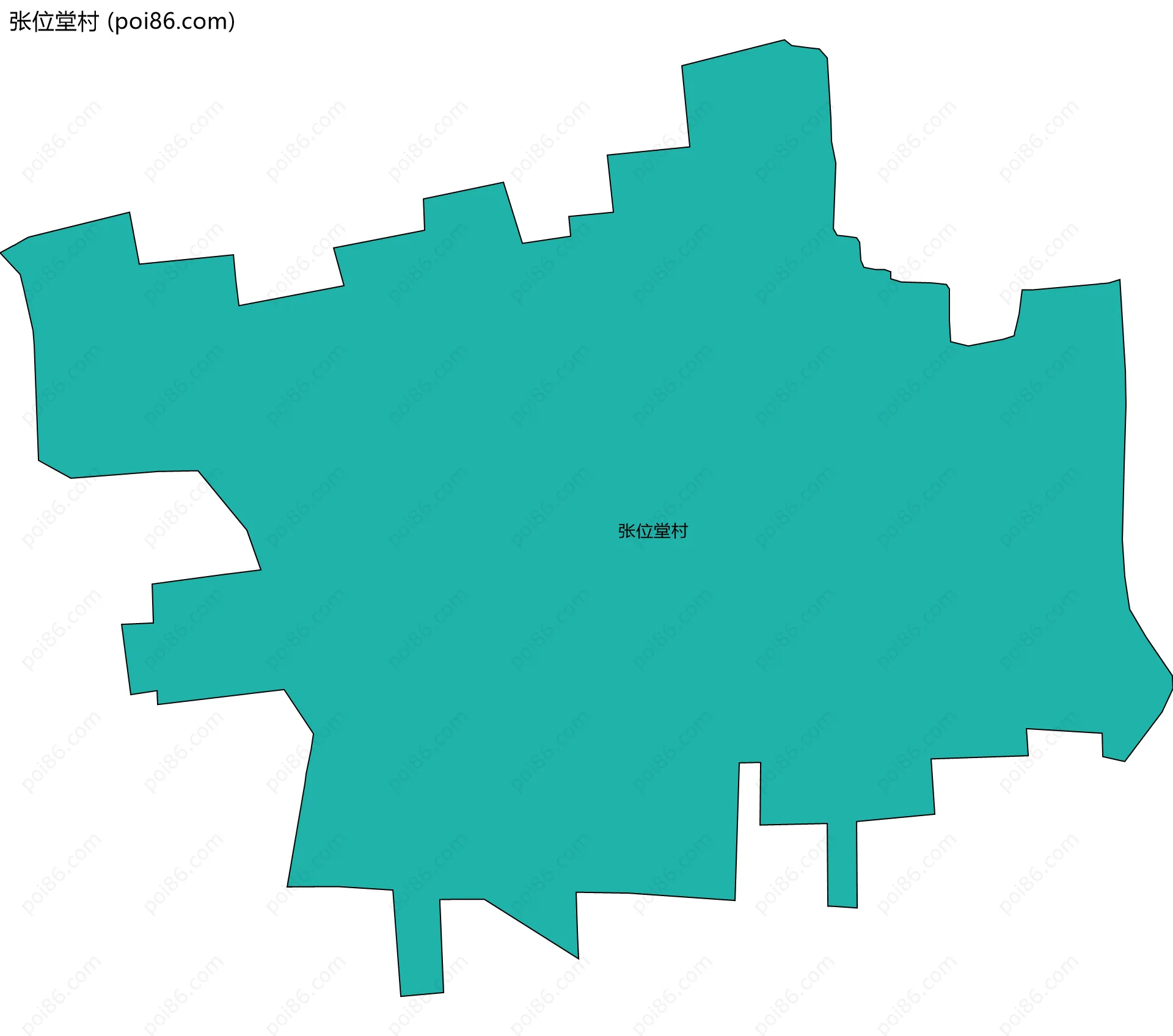 张位堂村边界地图
