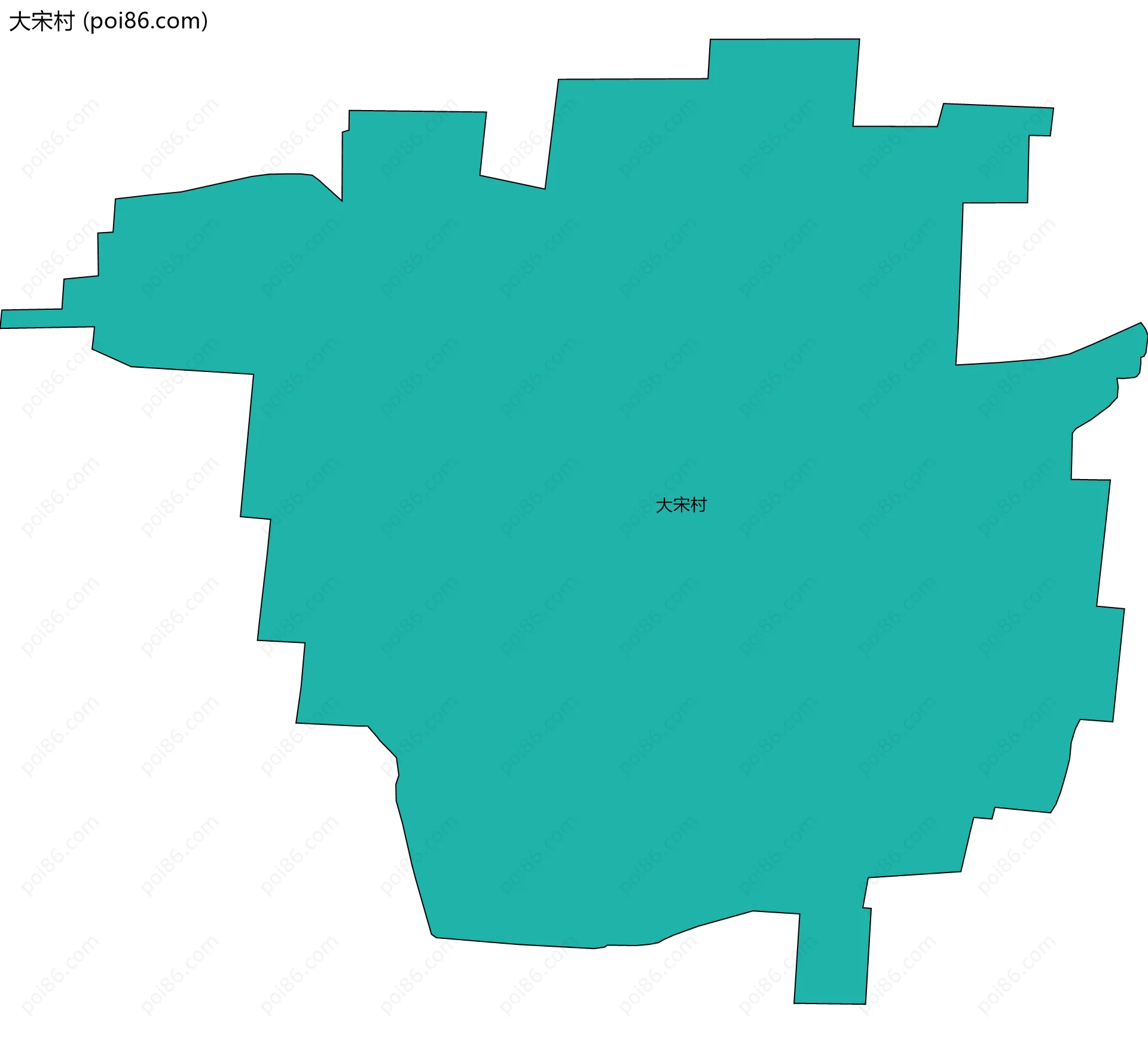 大宋村边界地图