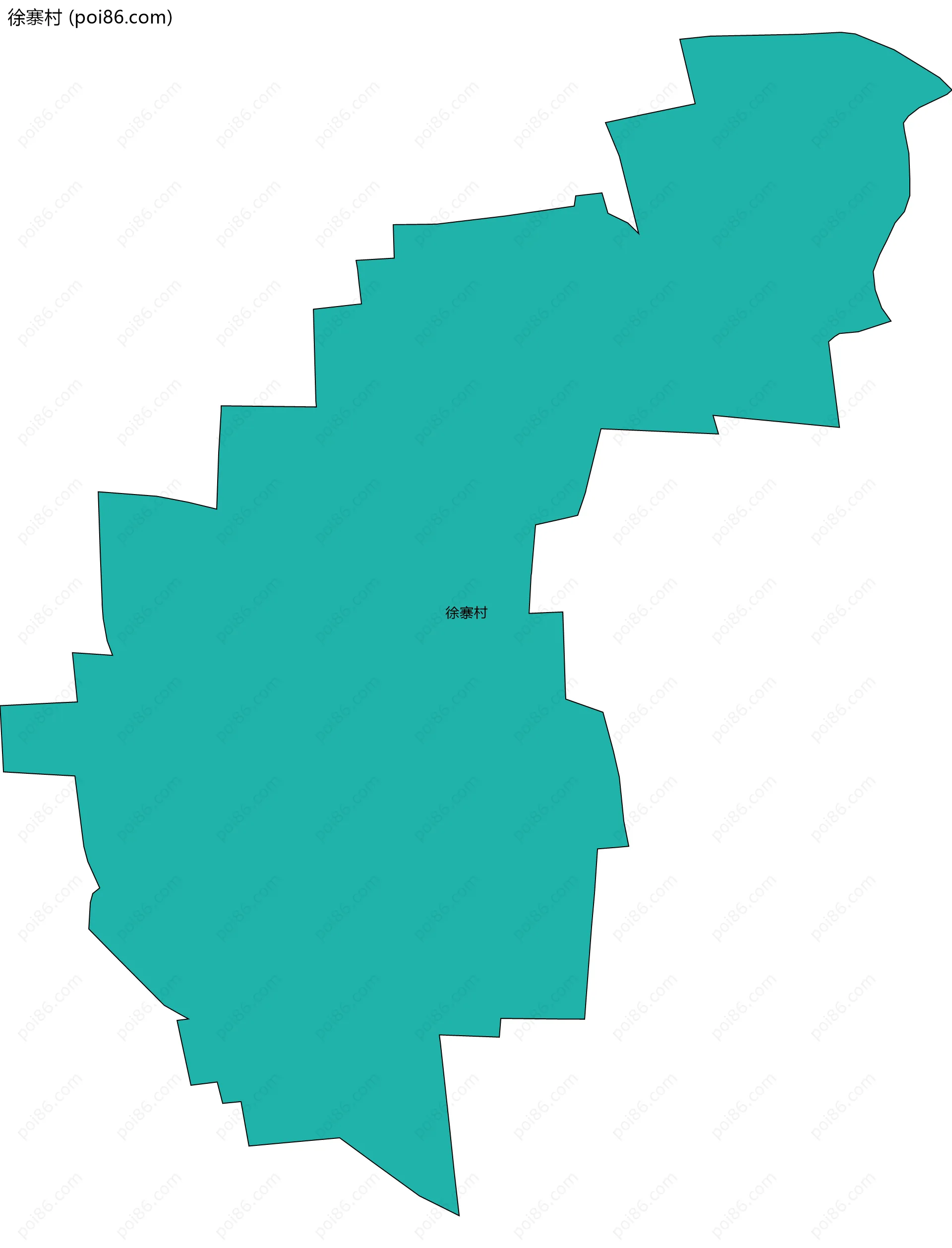 徐寨村边界地图