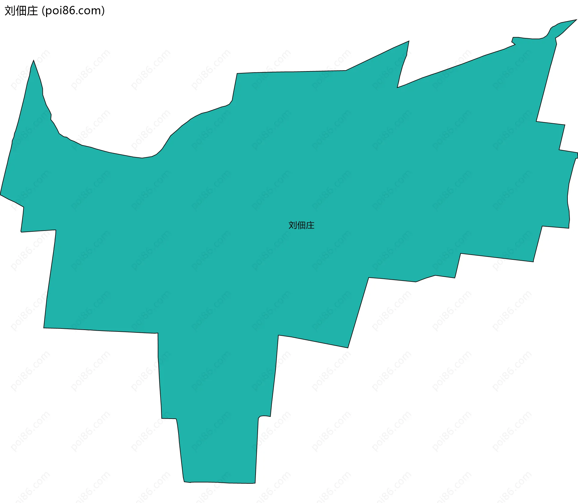 刘佃庄边界地图