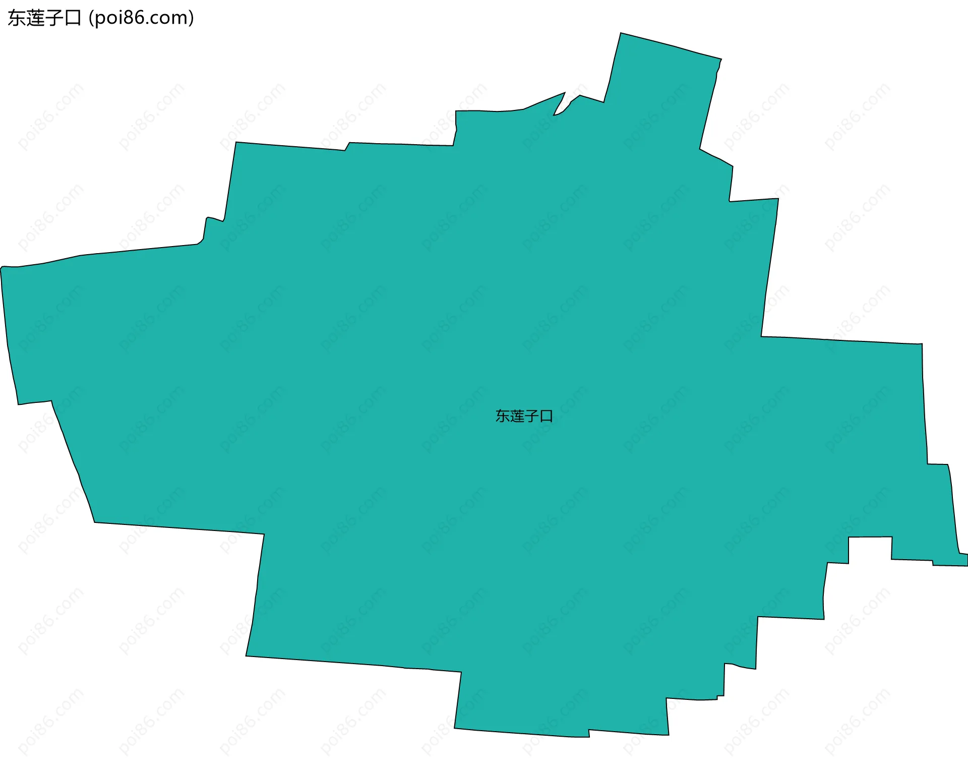 东莲子口边界地图