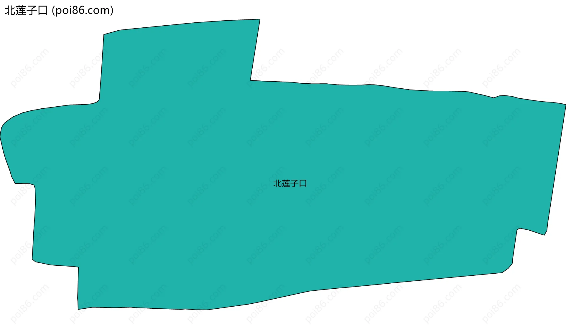 北莲子口边界地图