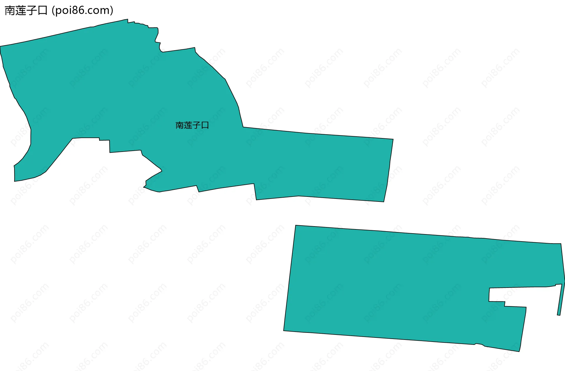 南莲子口边界地图