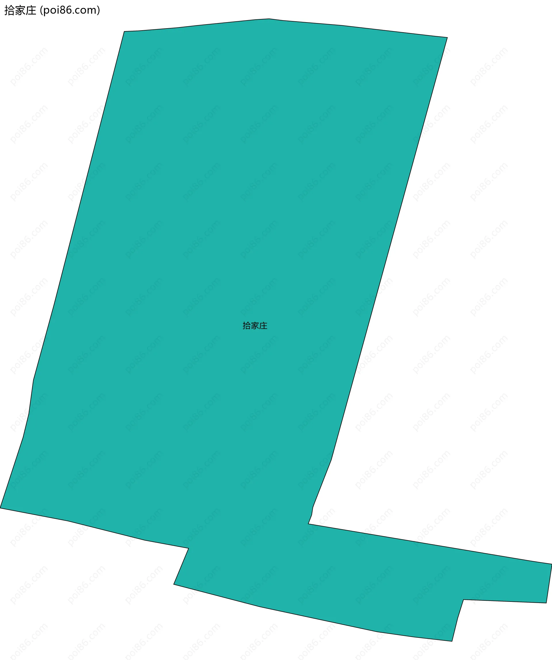 拾家庄边界地图