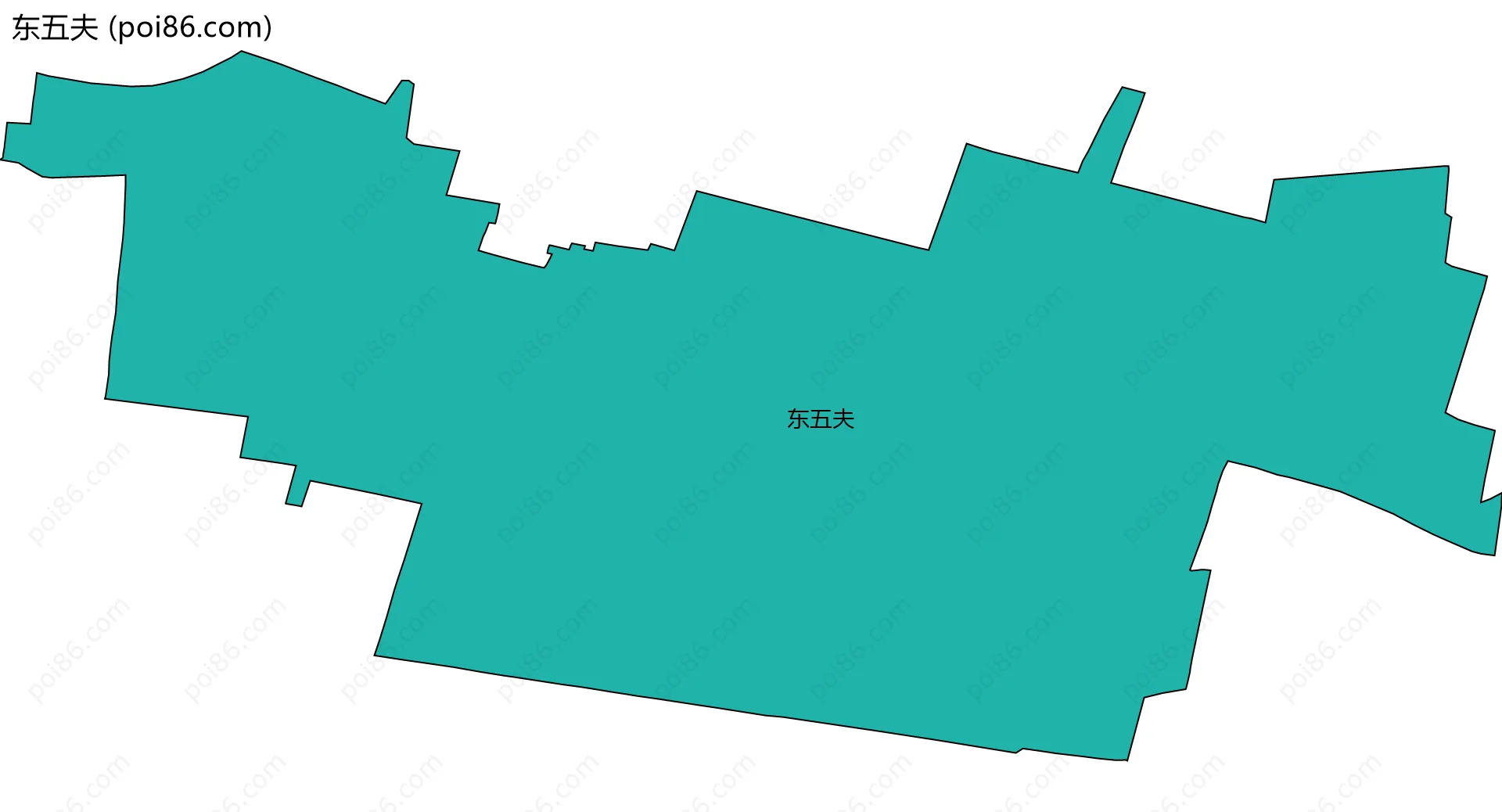 东五夫边界地图