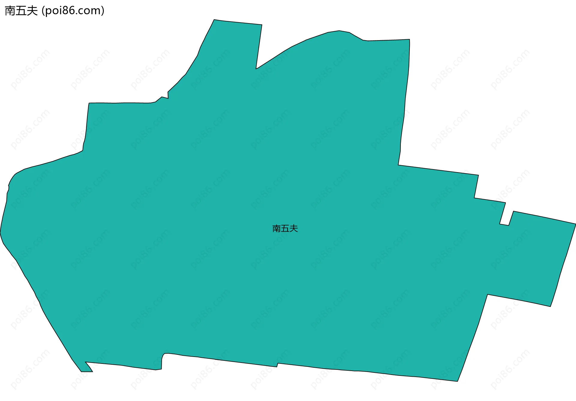 南五夫边界地图