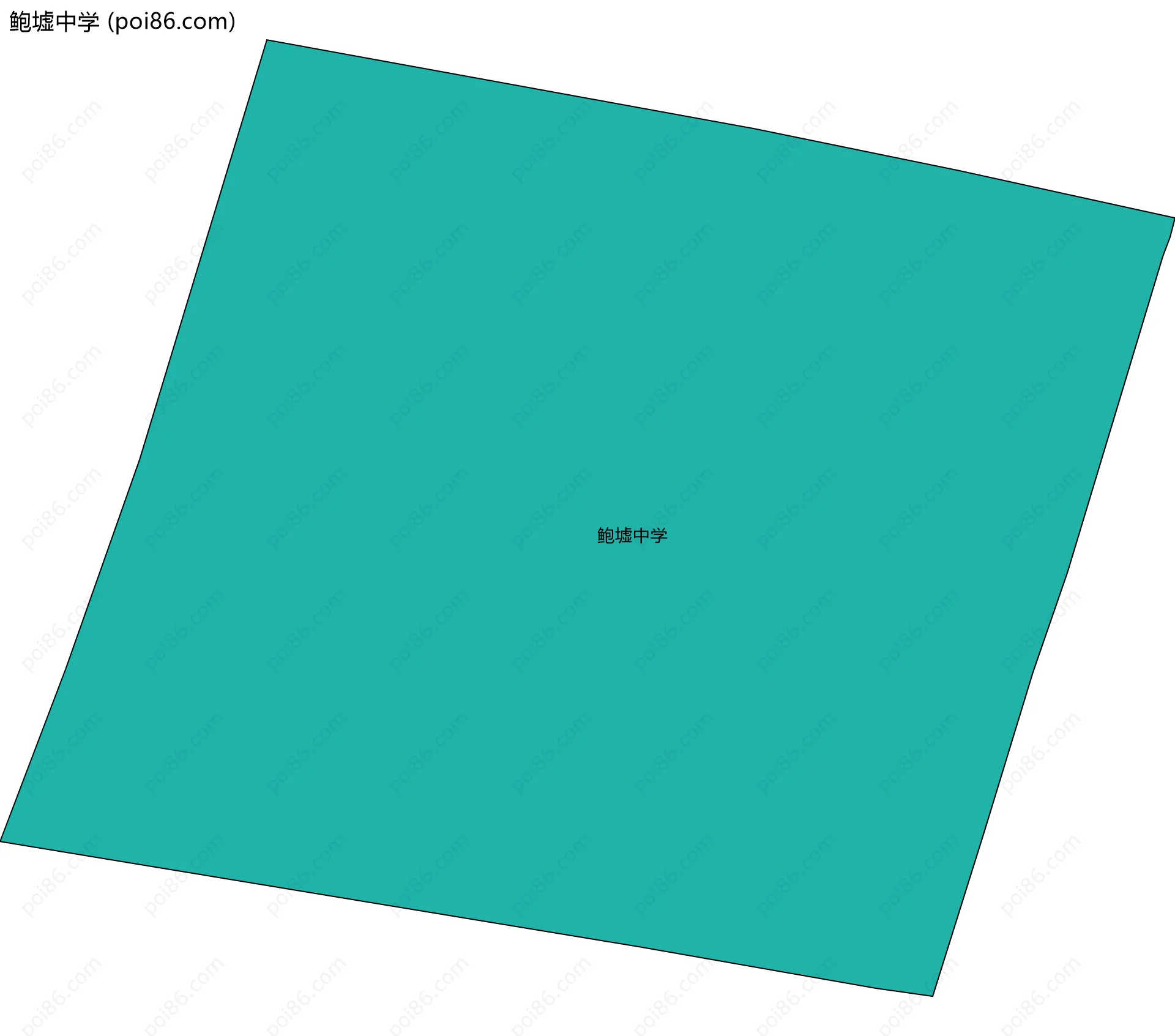 鲍墟中学边界地图