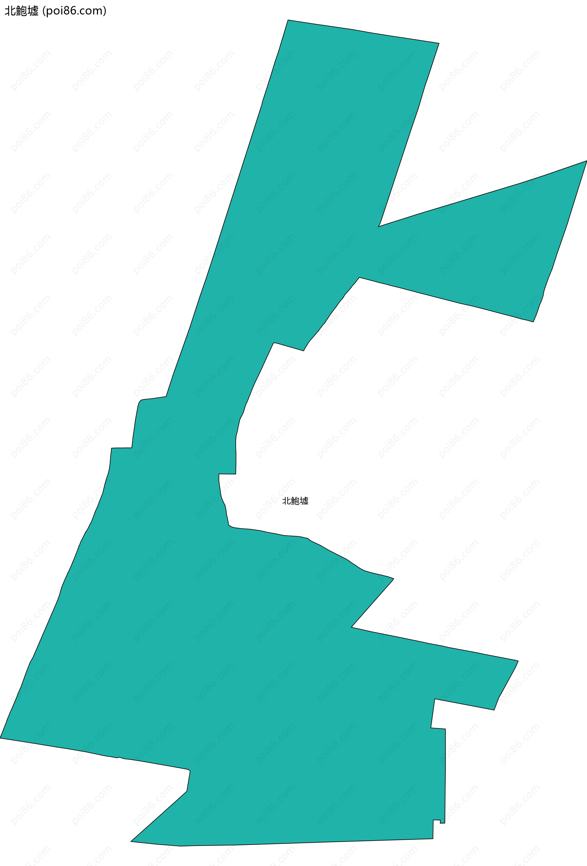 北鲍墟边界地图