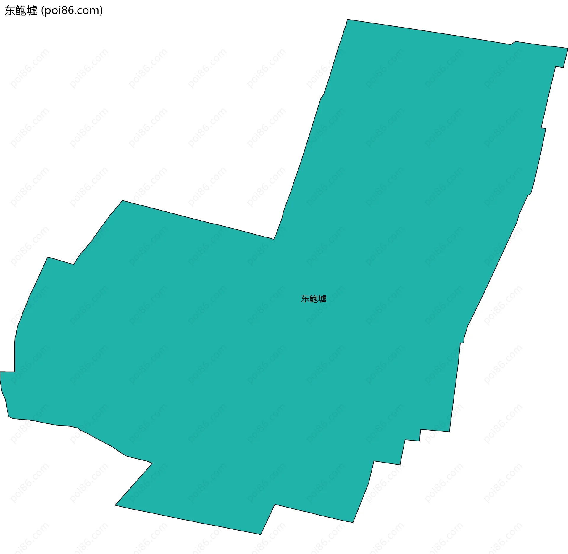 东鲍墟边界地图
