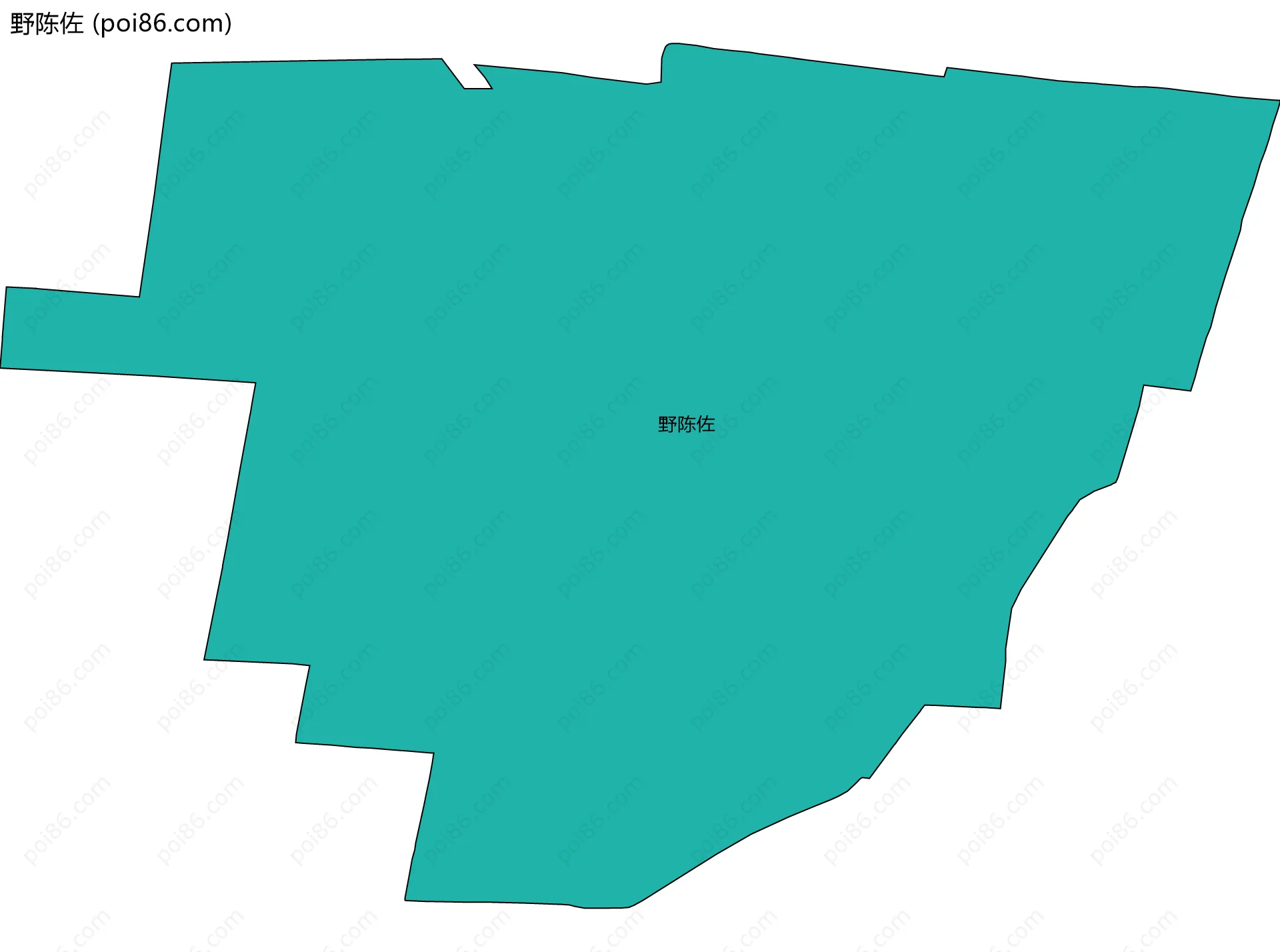 野陈佐边界地图