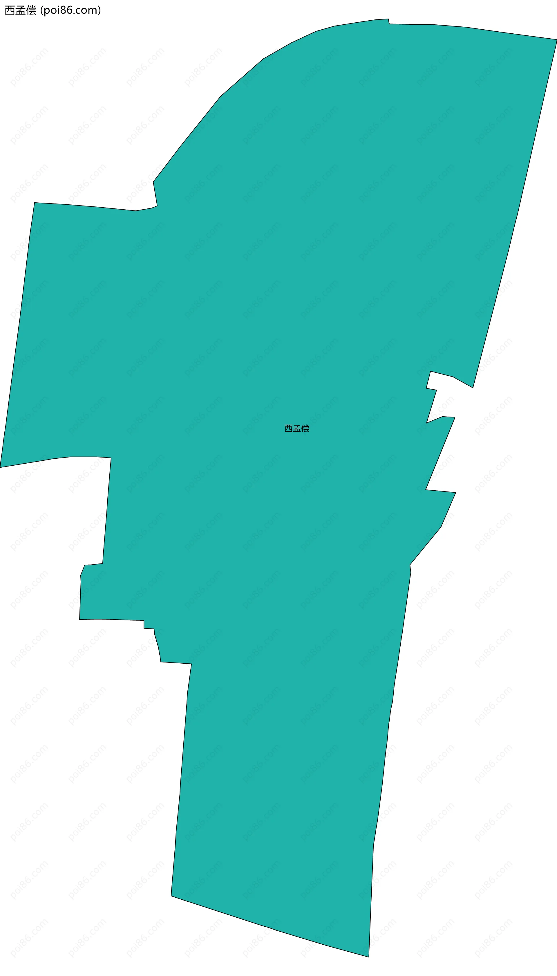 西孟偿边界地图