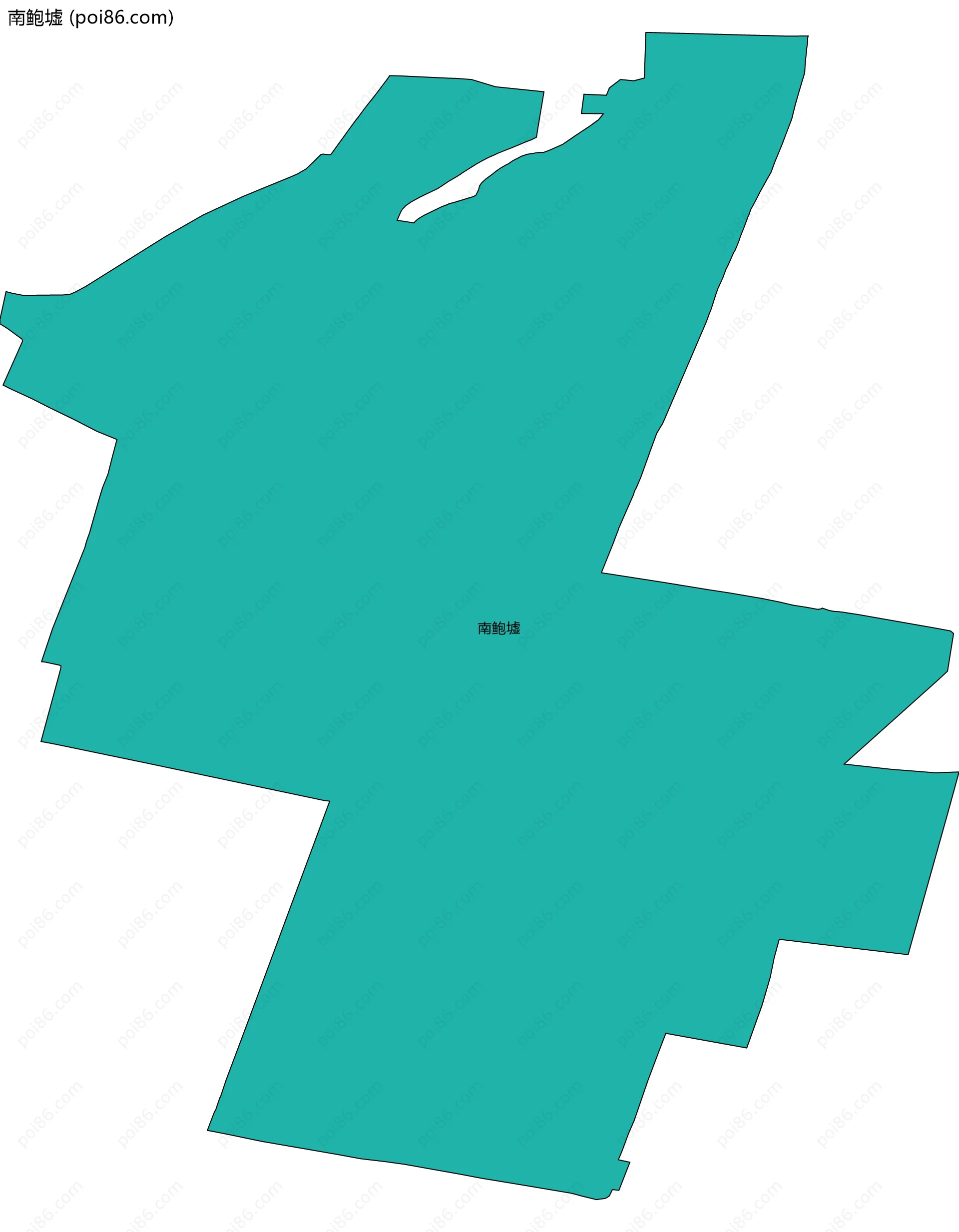 南鲍墟边界地图