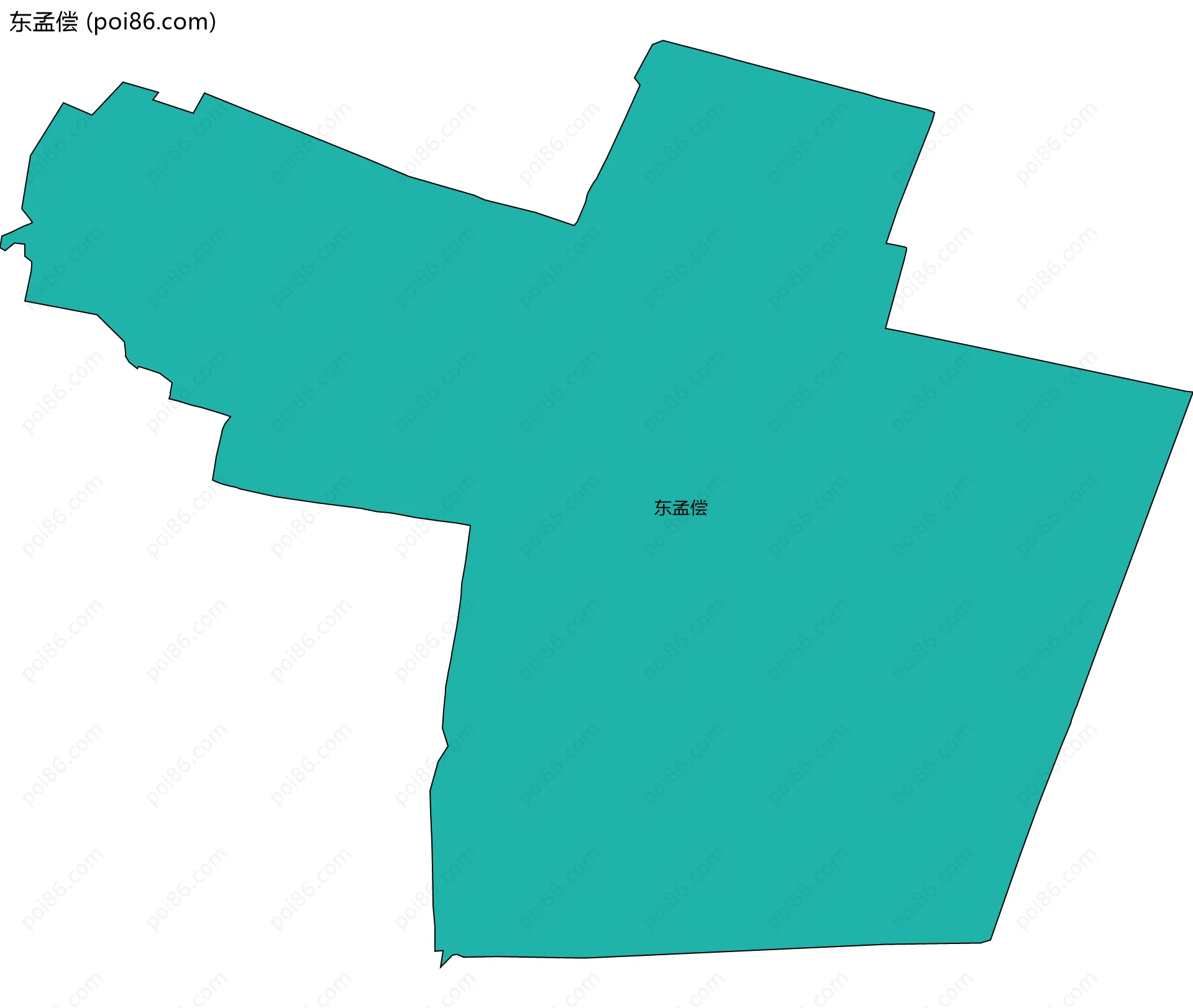 东孟偿边界地图