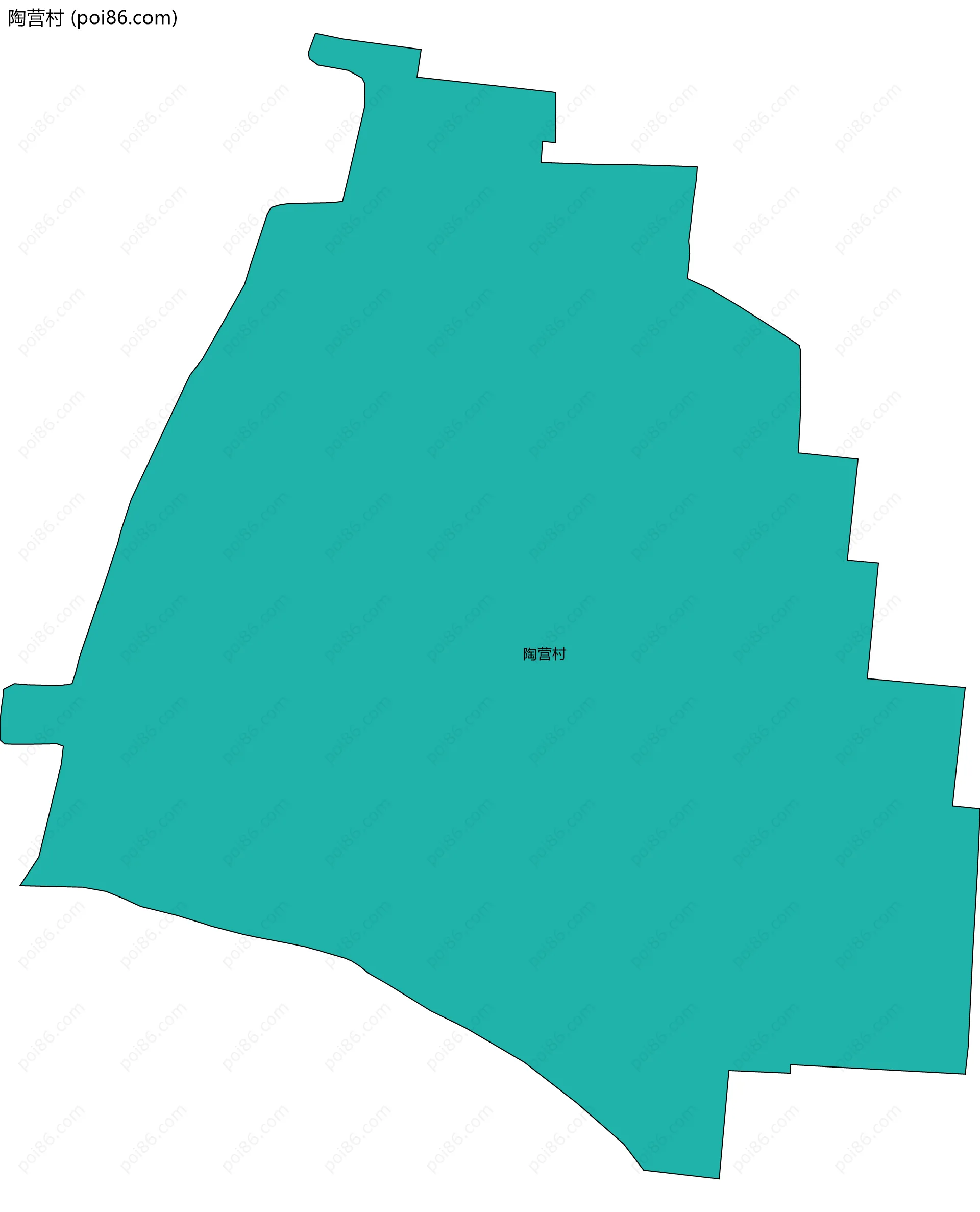 陶营村边界地图