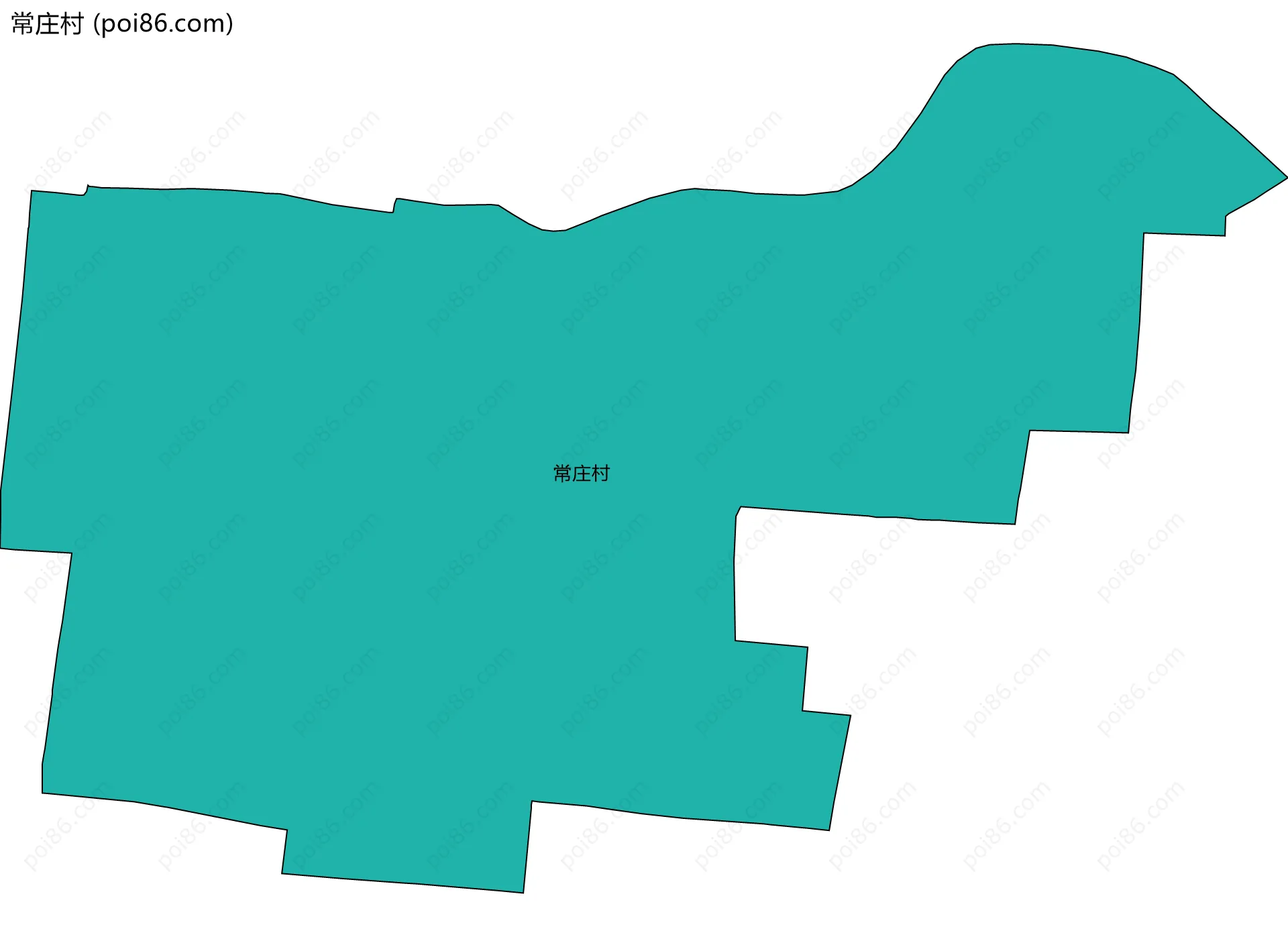 常庄村边界地图