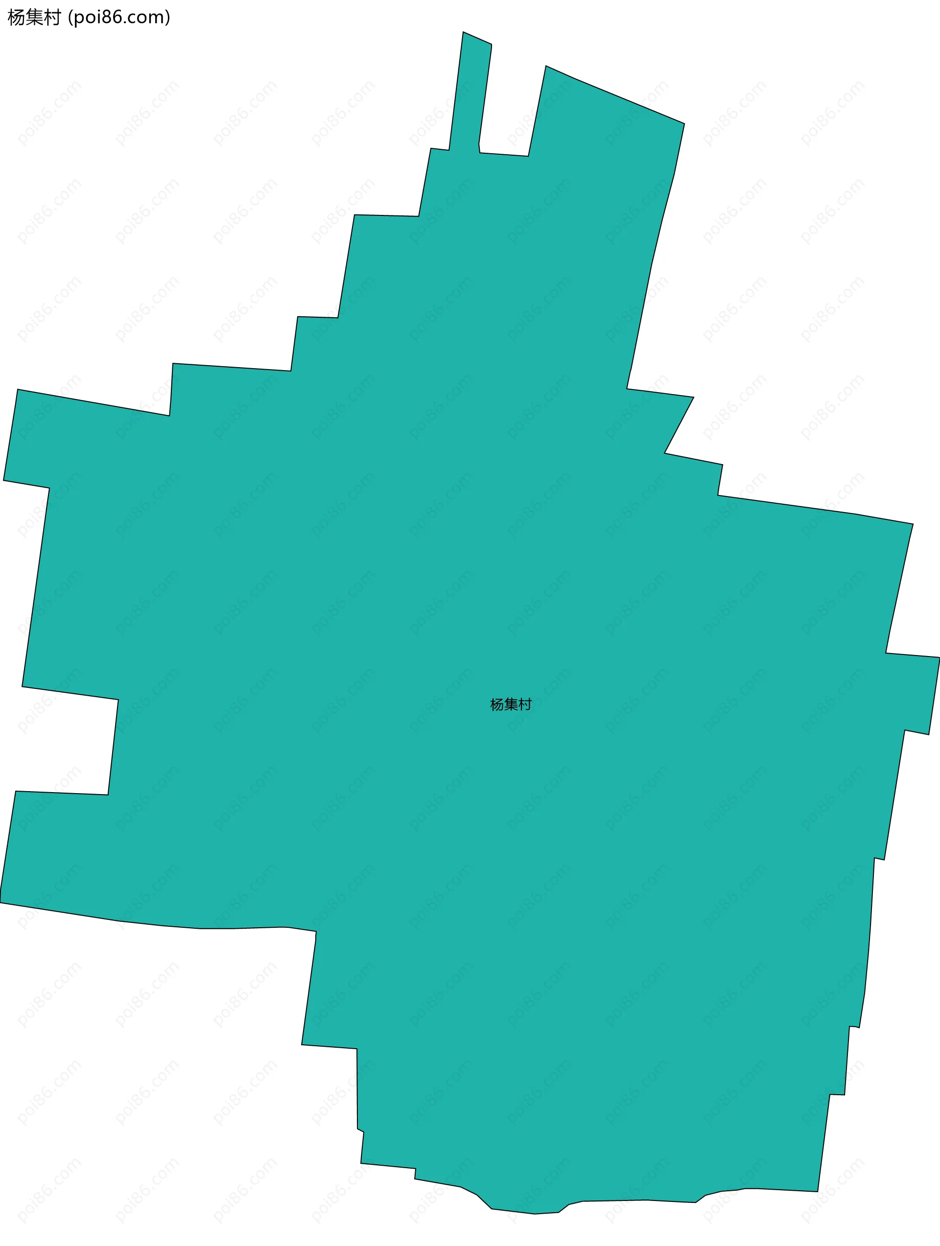 杨集村边界地图