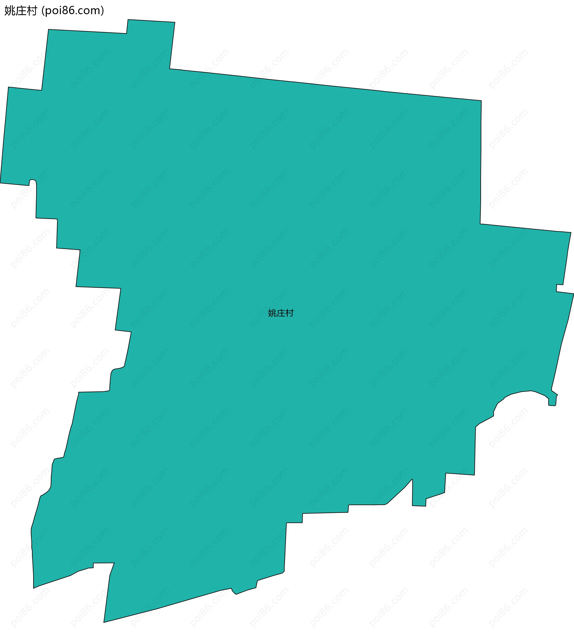 姚庄村边界地图