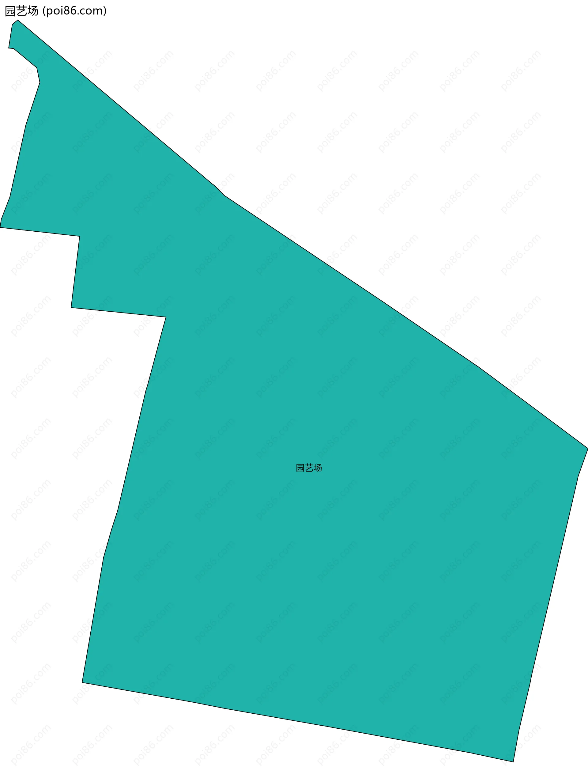 园艺场边界地图