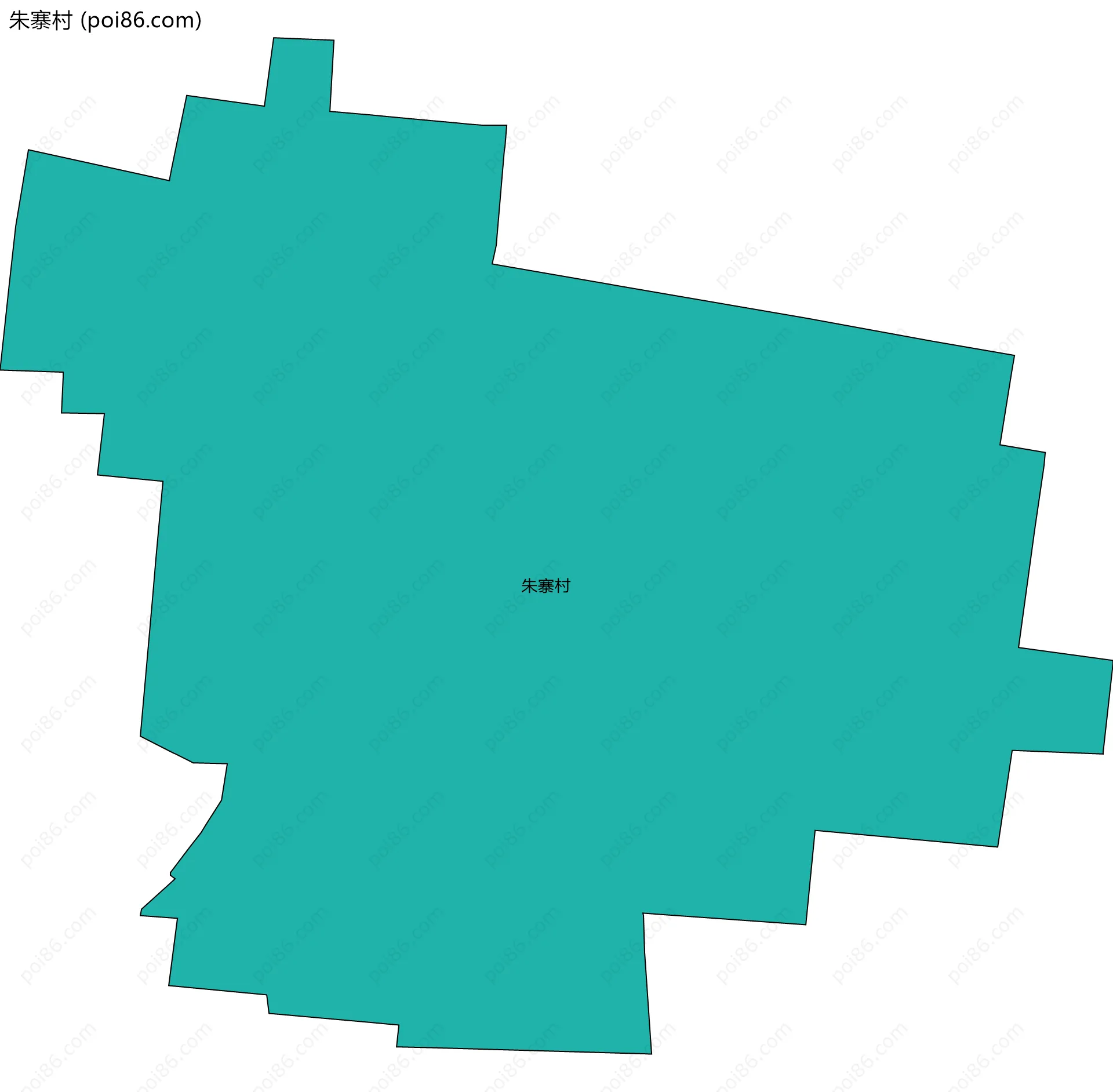朱寨村边界地图