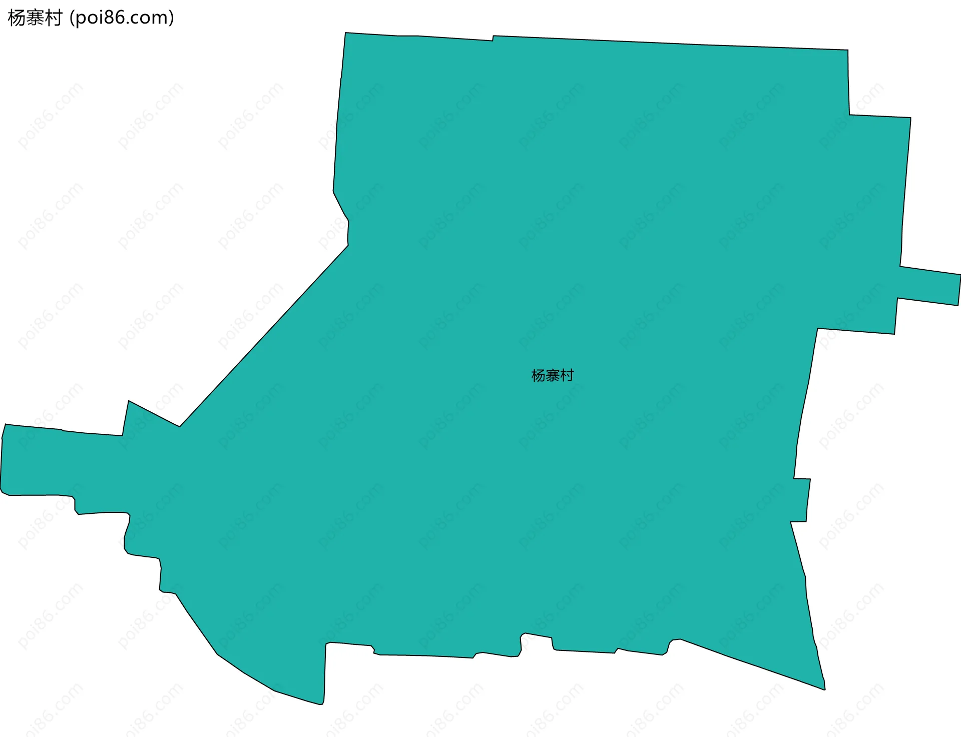 杨寨村边界地图