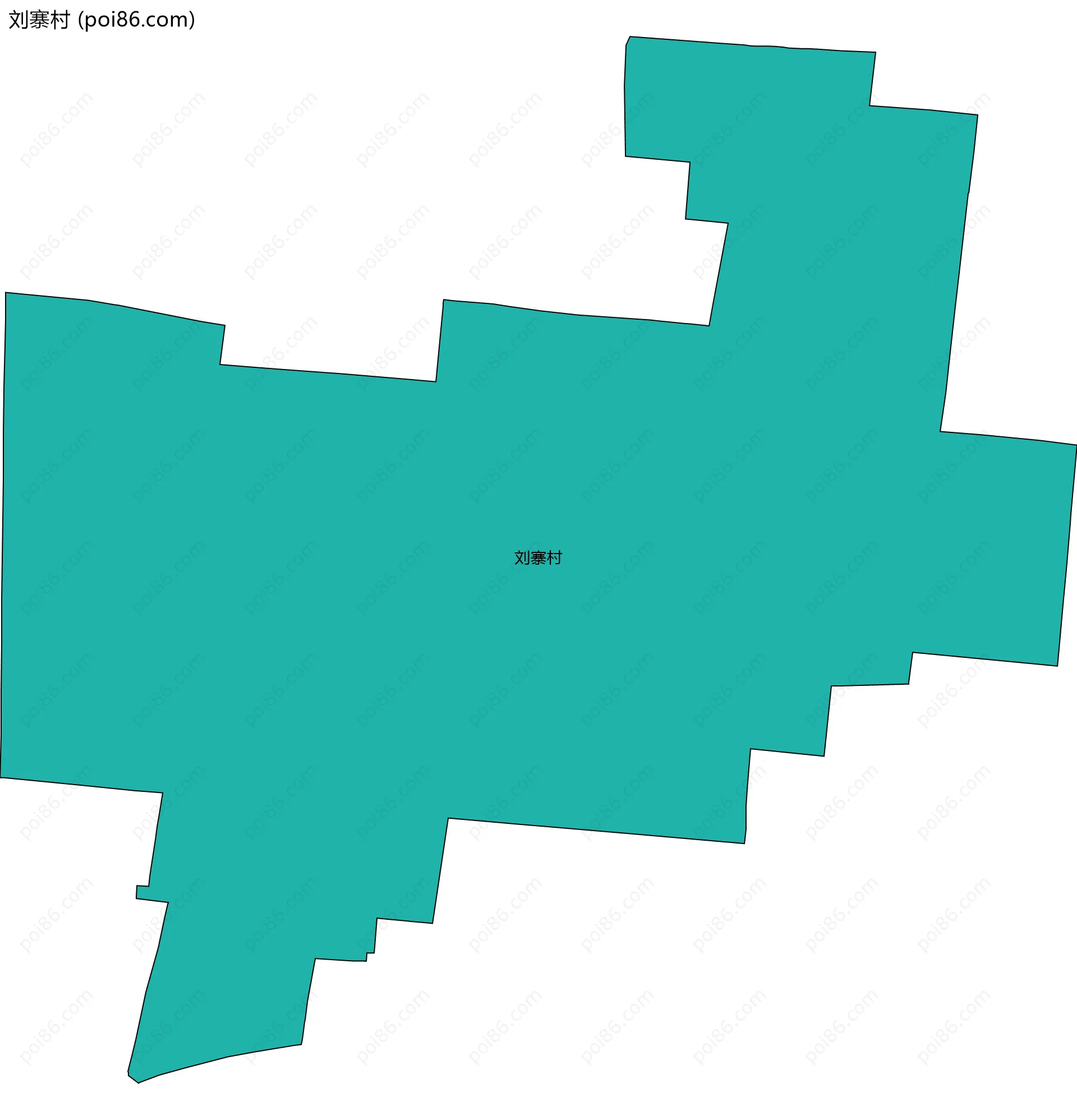 刘寨村边界地图