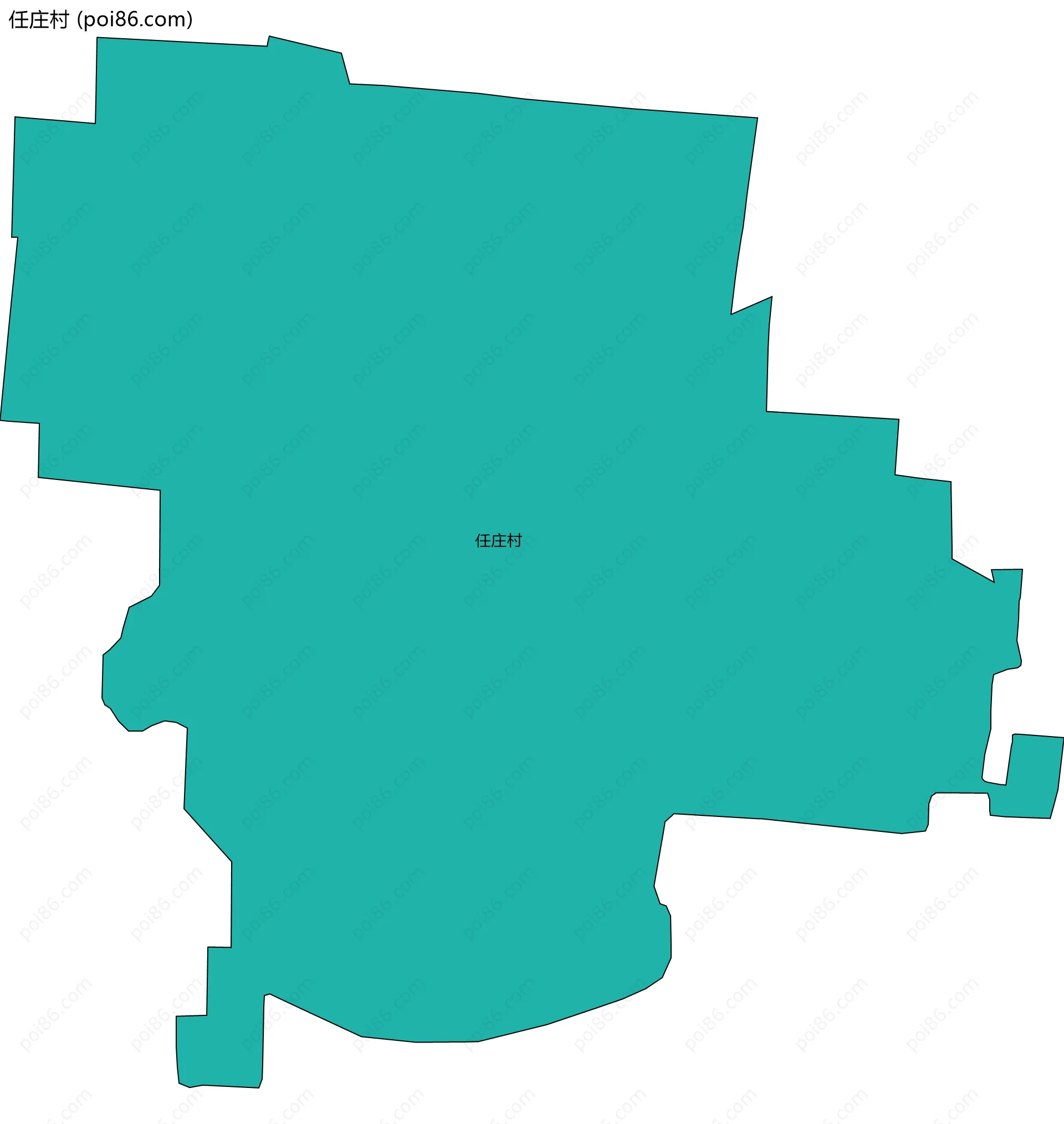 任庄村边界地图