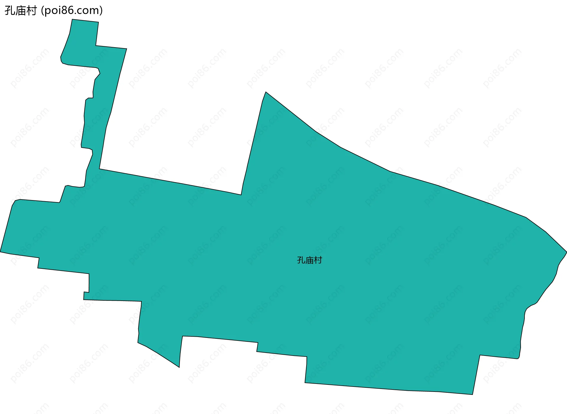 孔庙村边界地图