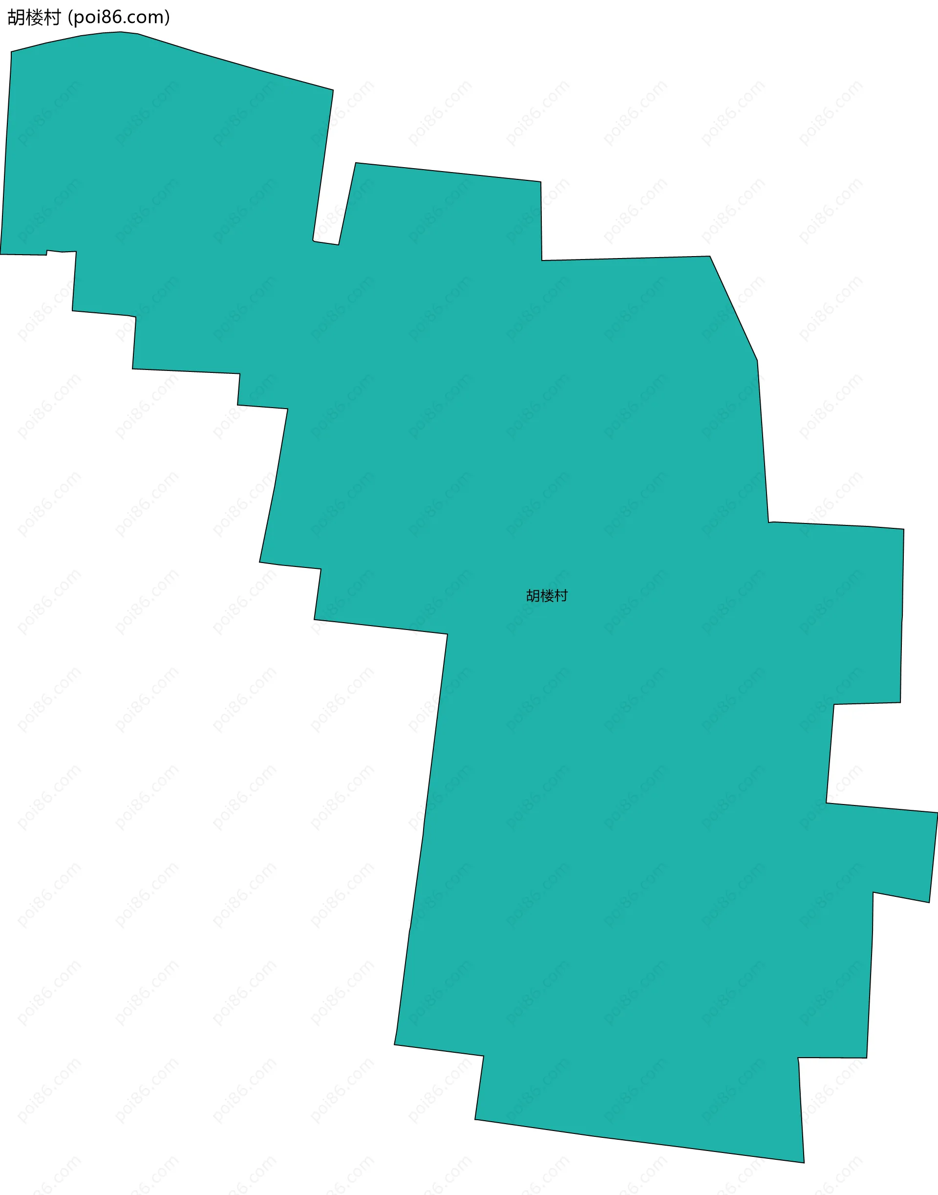 胡楼村边界地图