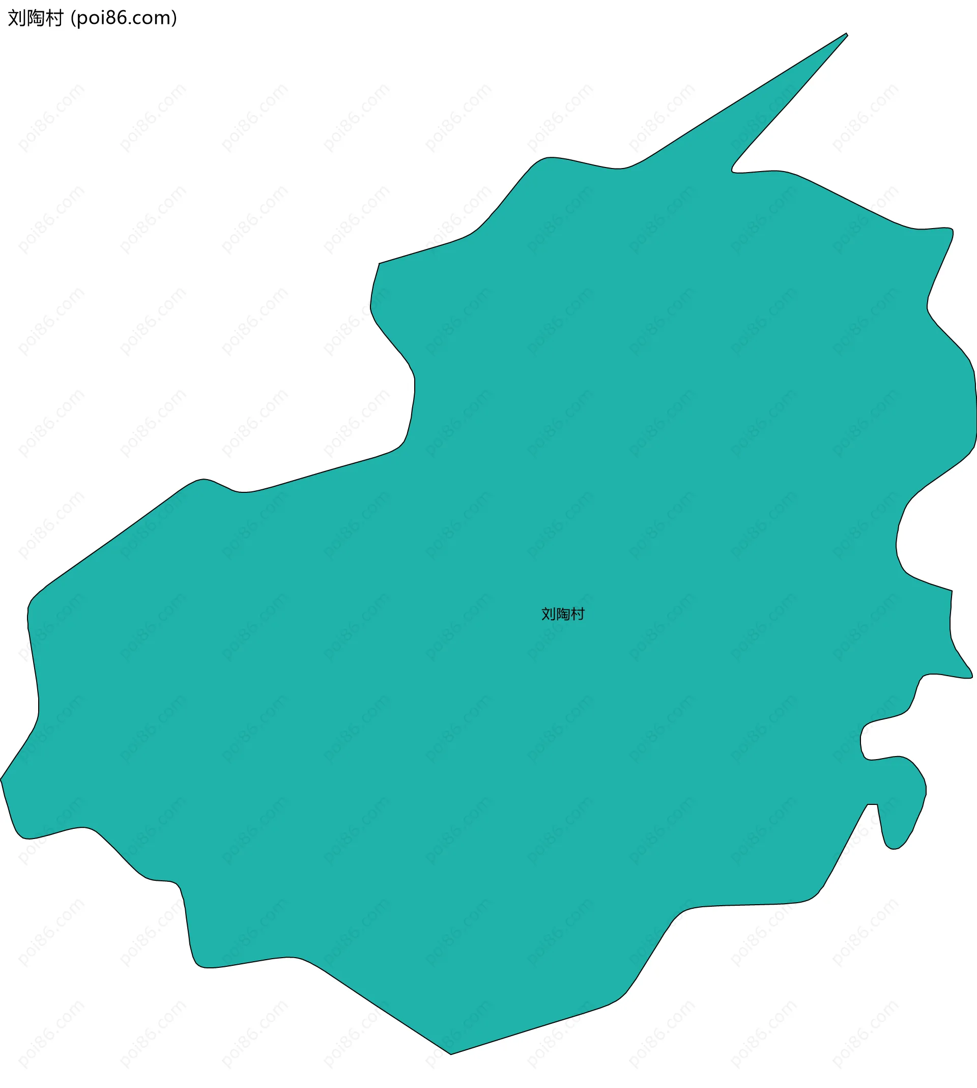 刘陶村边界地图