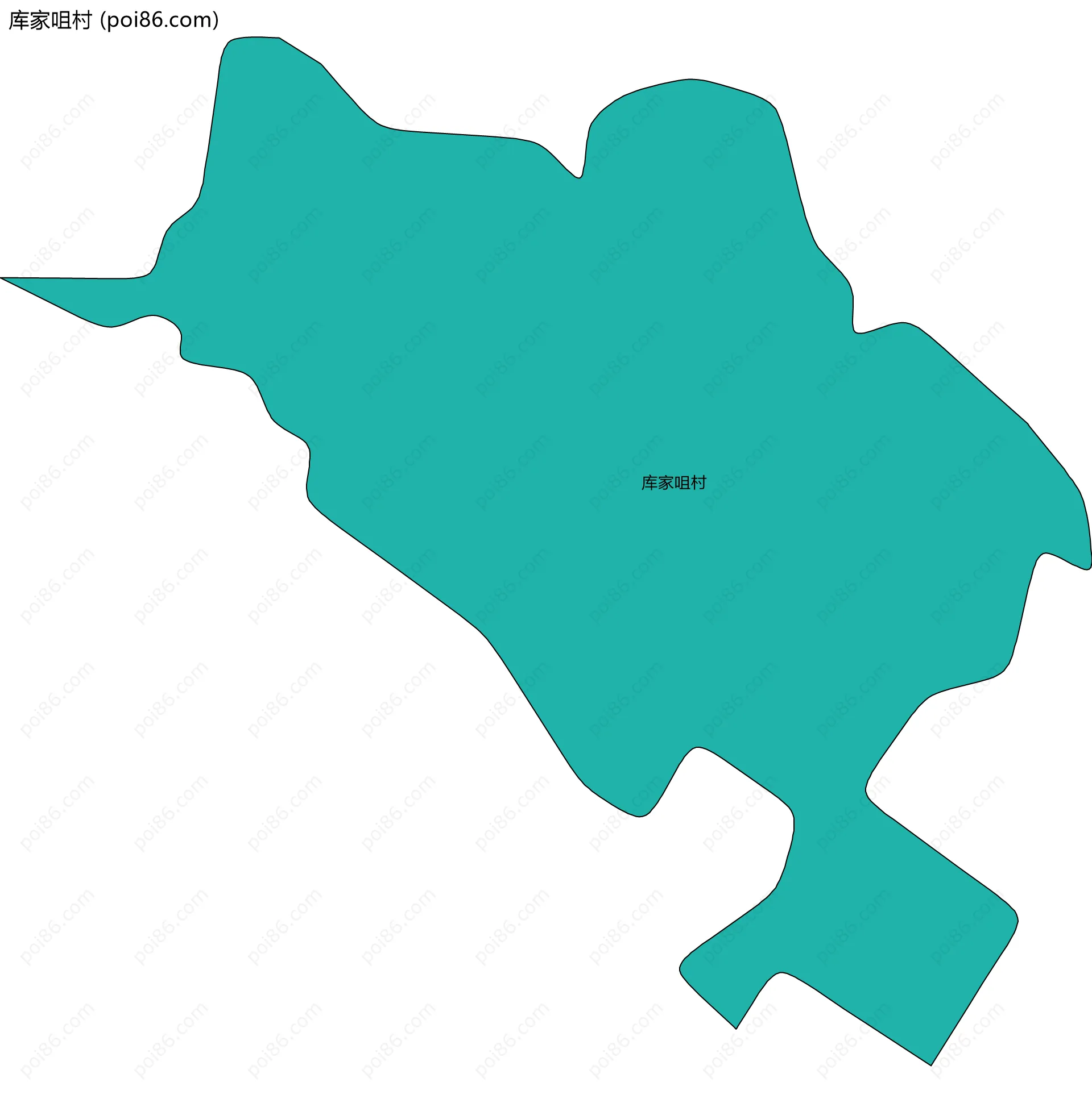 库家咀村边界地图