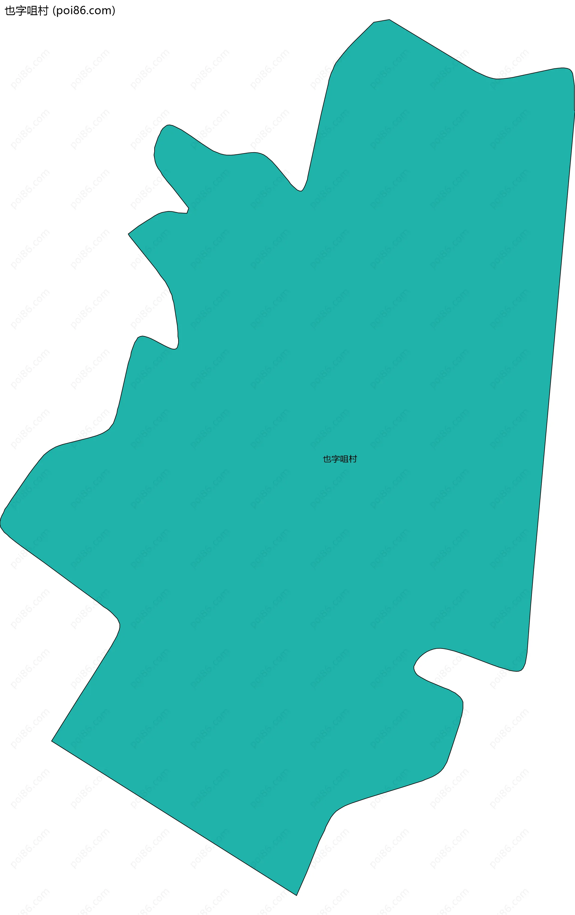 也字咀村边界地图