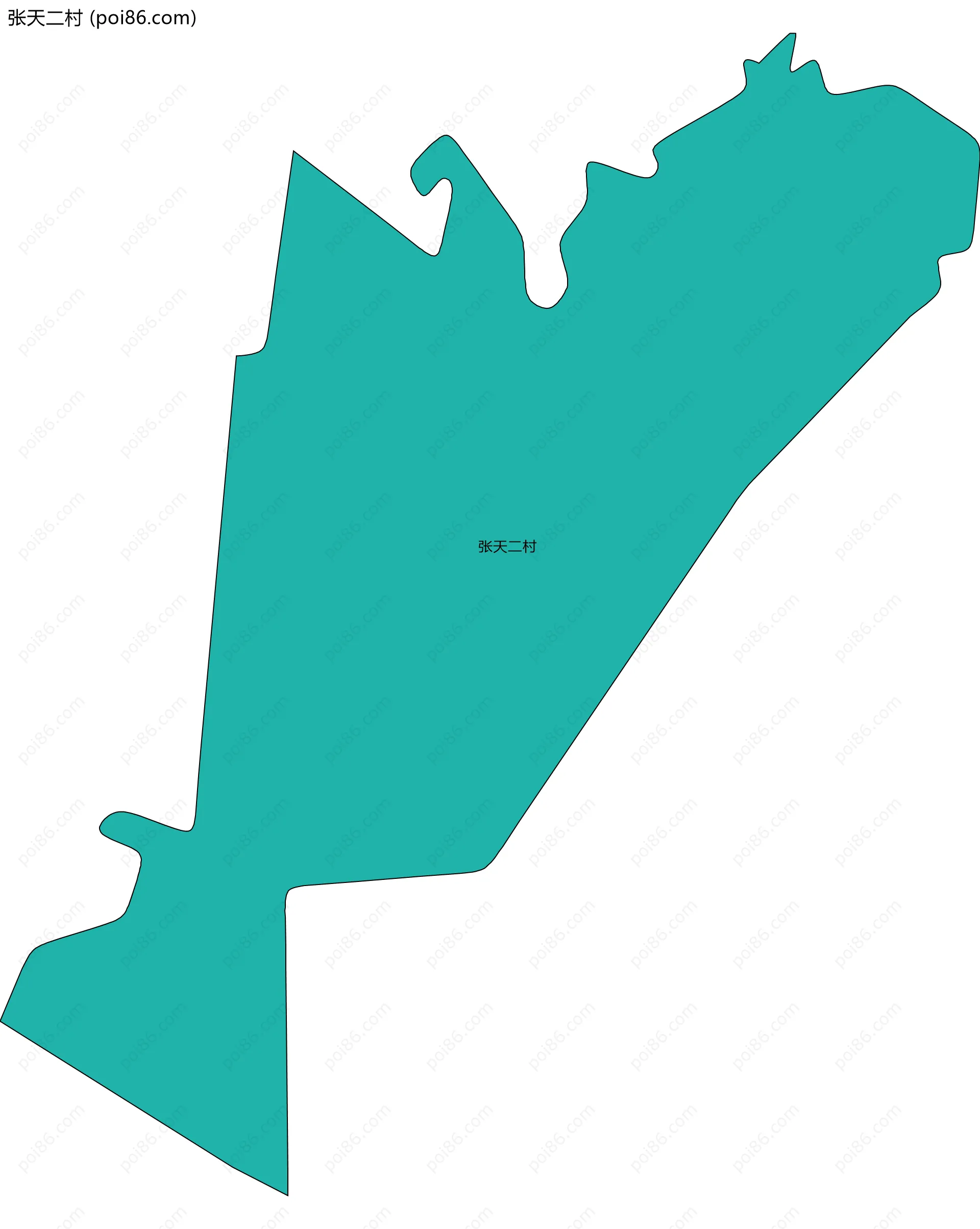 张天二村边界地图