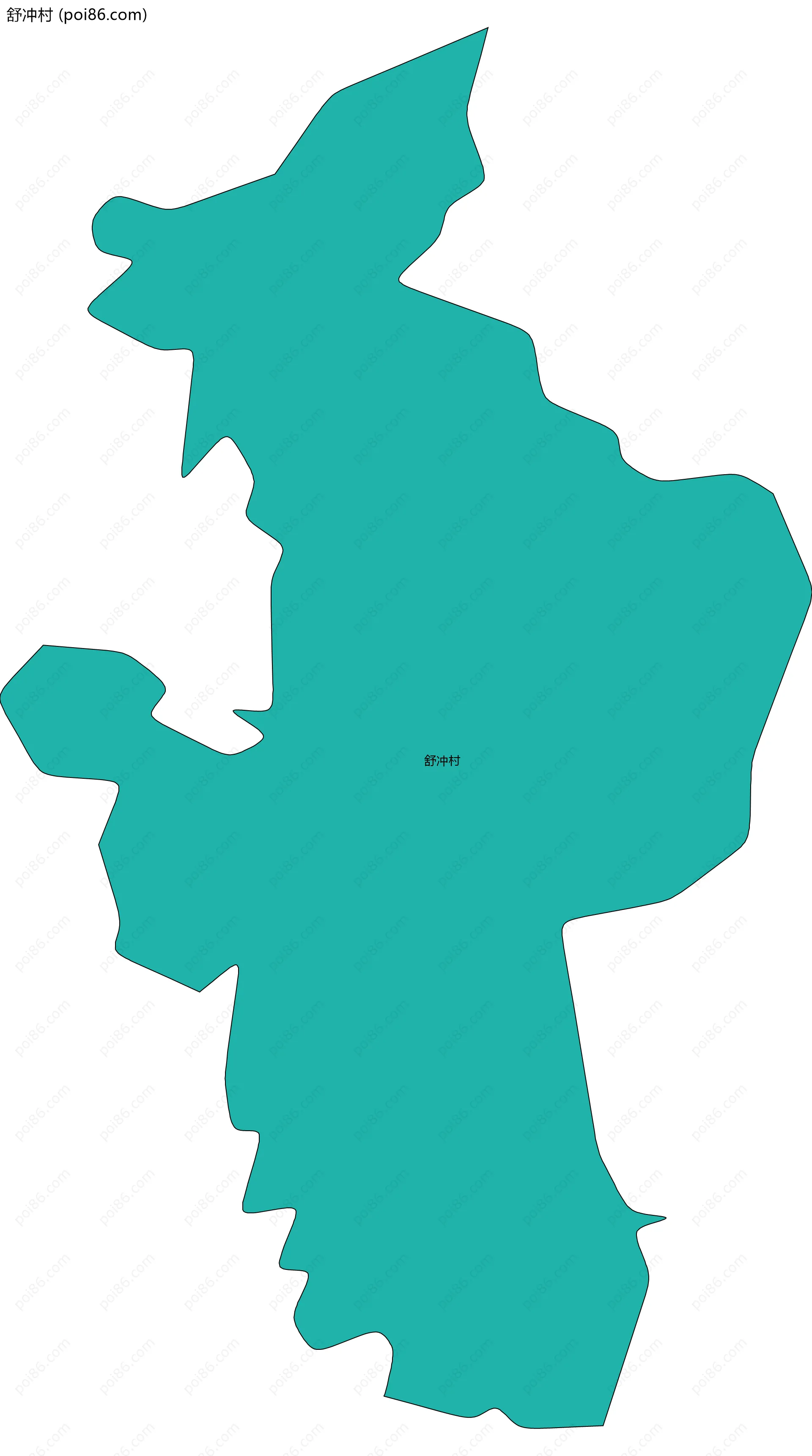 舒冲村边界地图