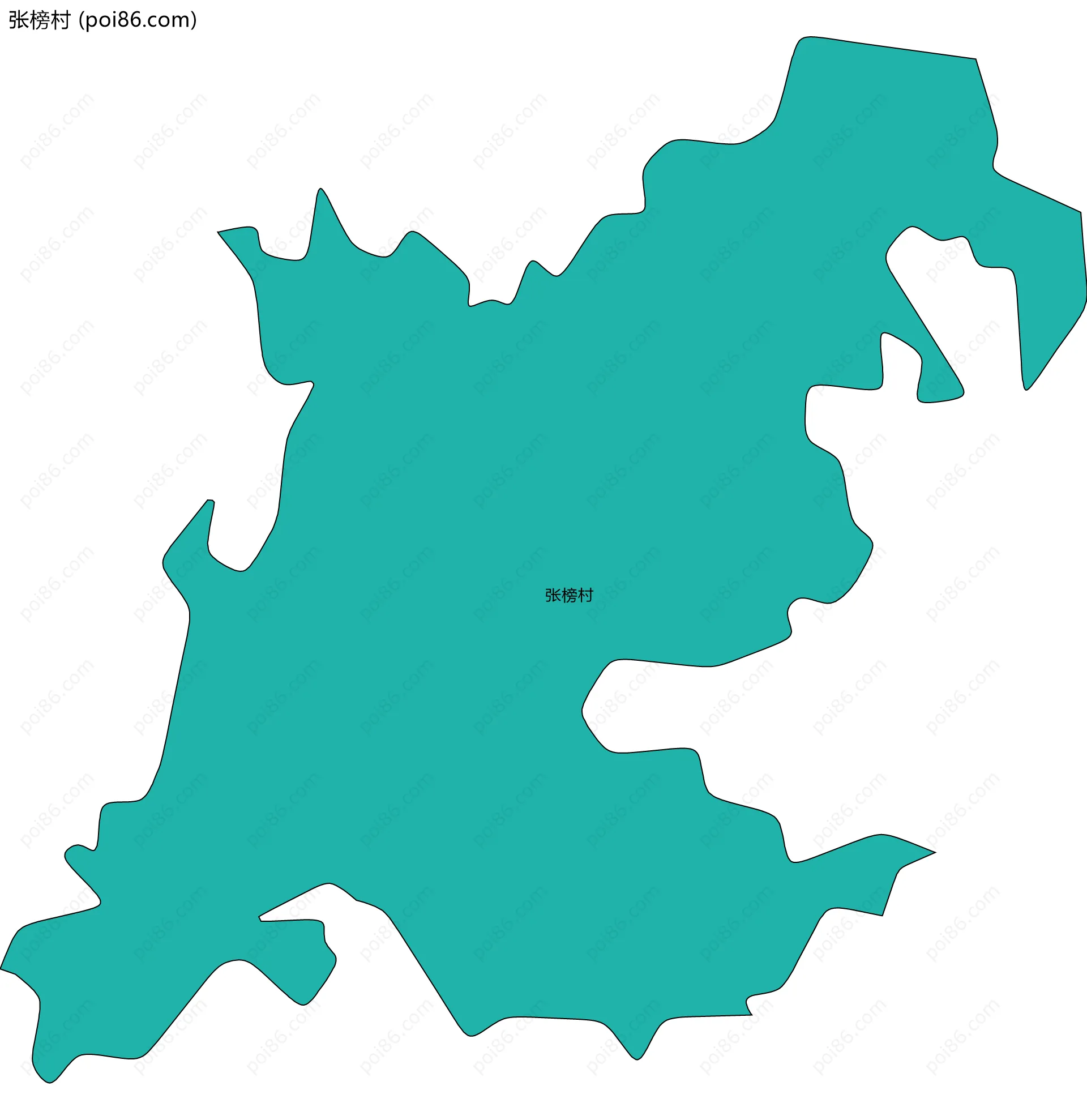 张榜村边界地图