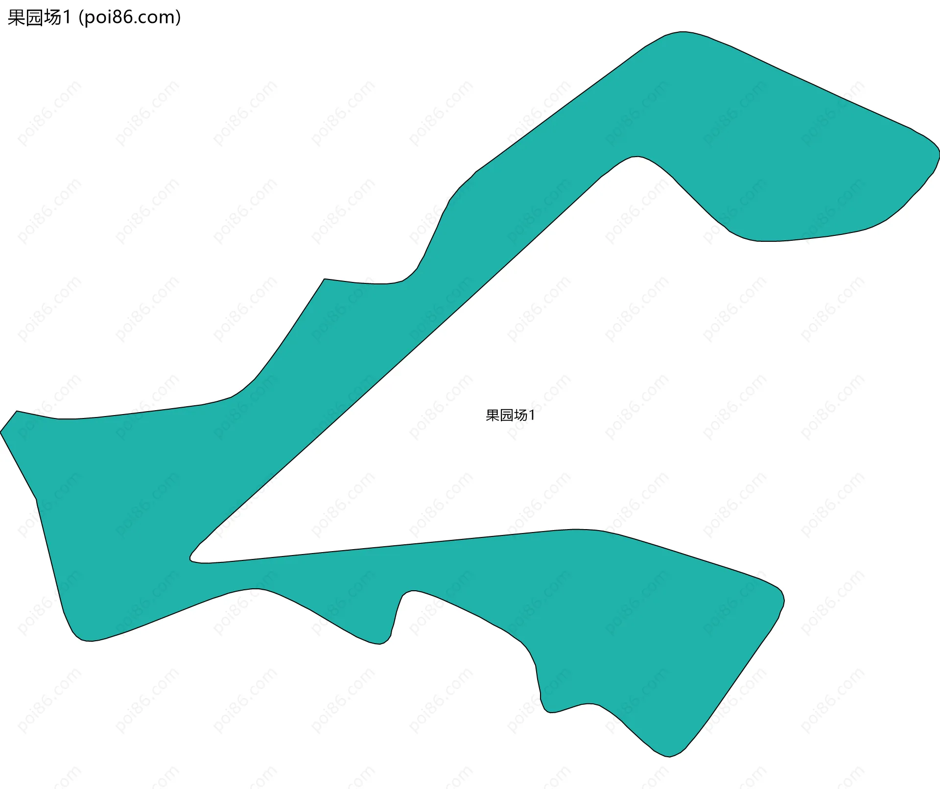 果园场1边界地图