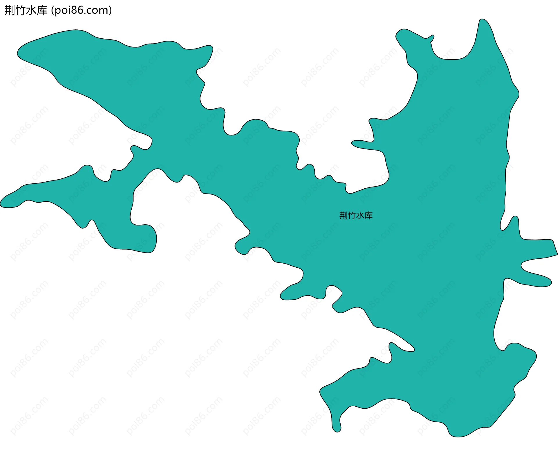 荆竹水库边界地图