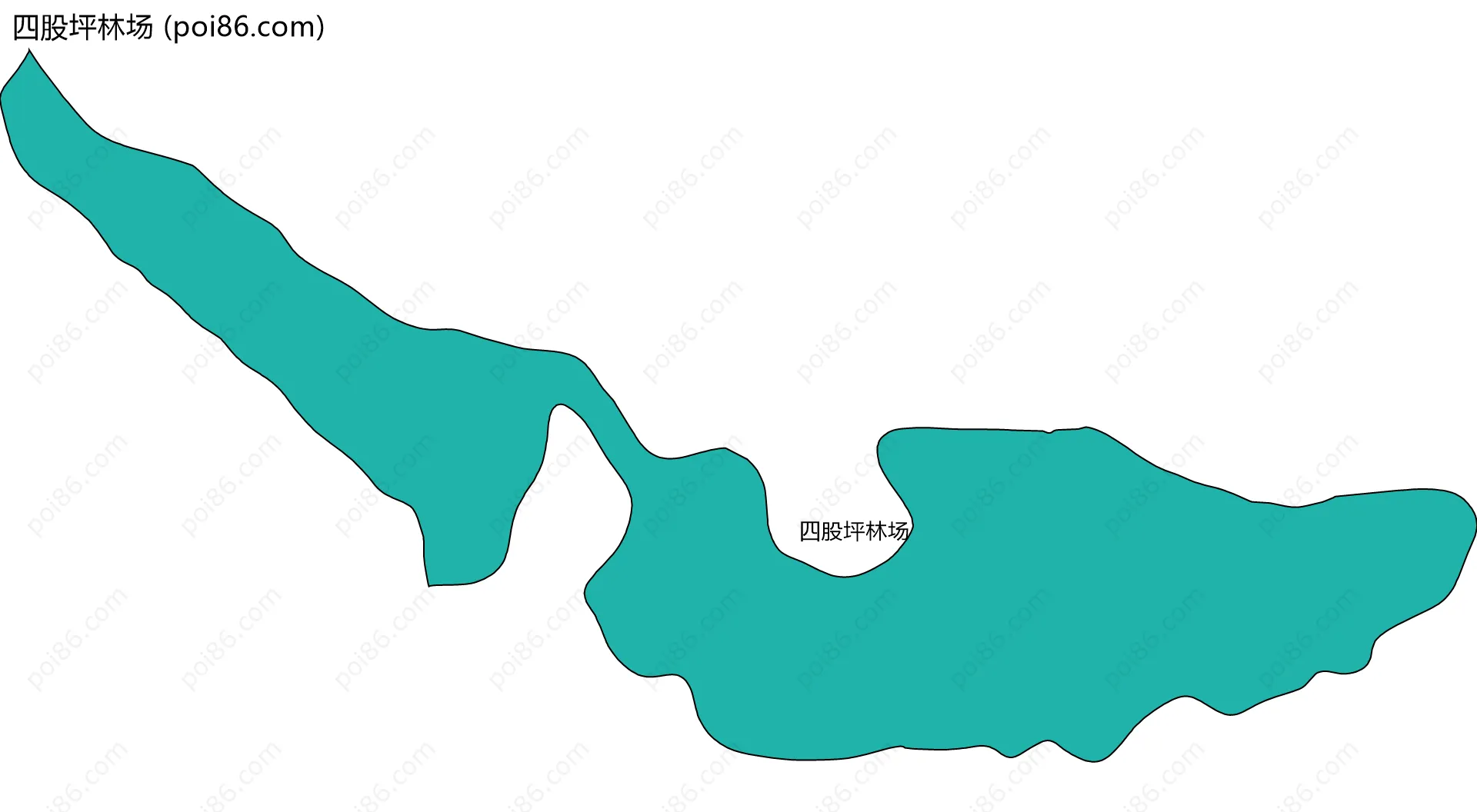 四股坪林场边界地图