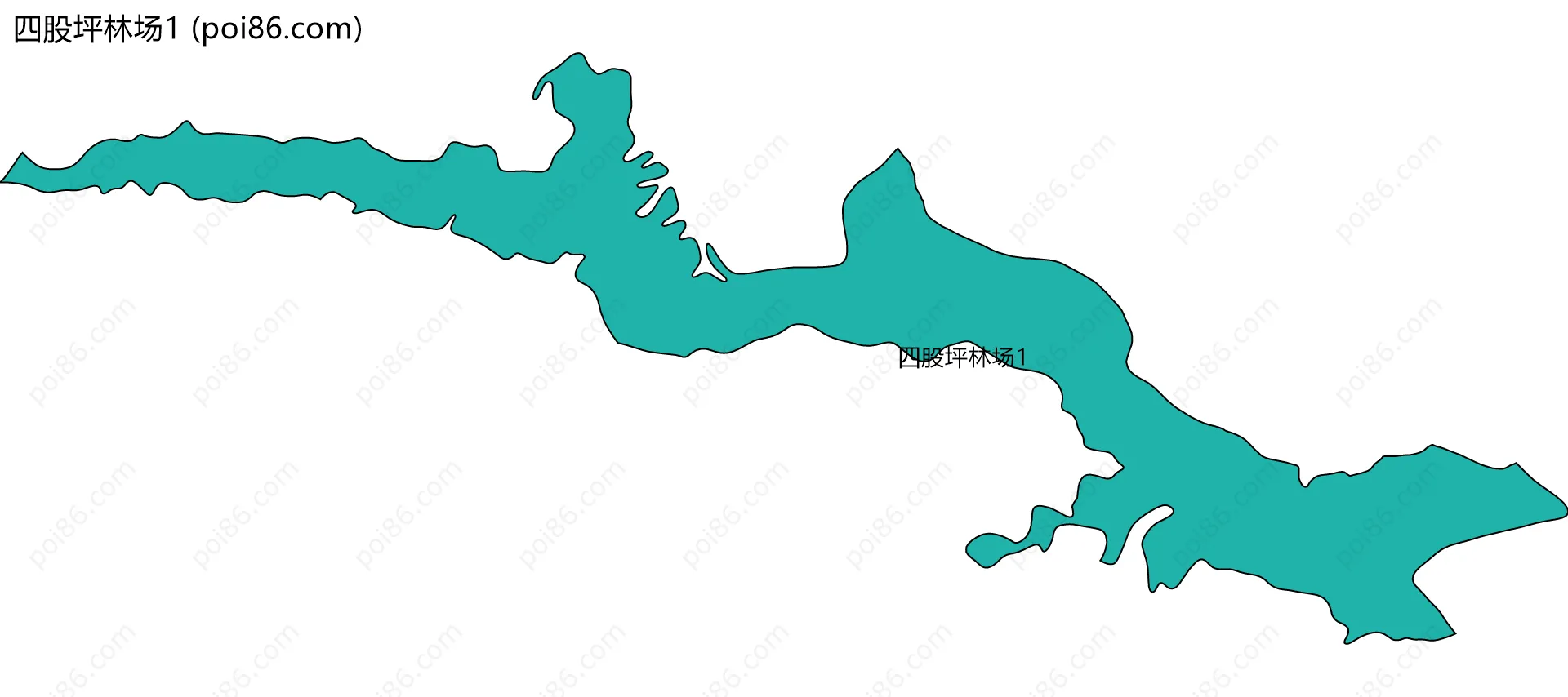 四股坪林场1边界地图