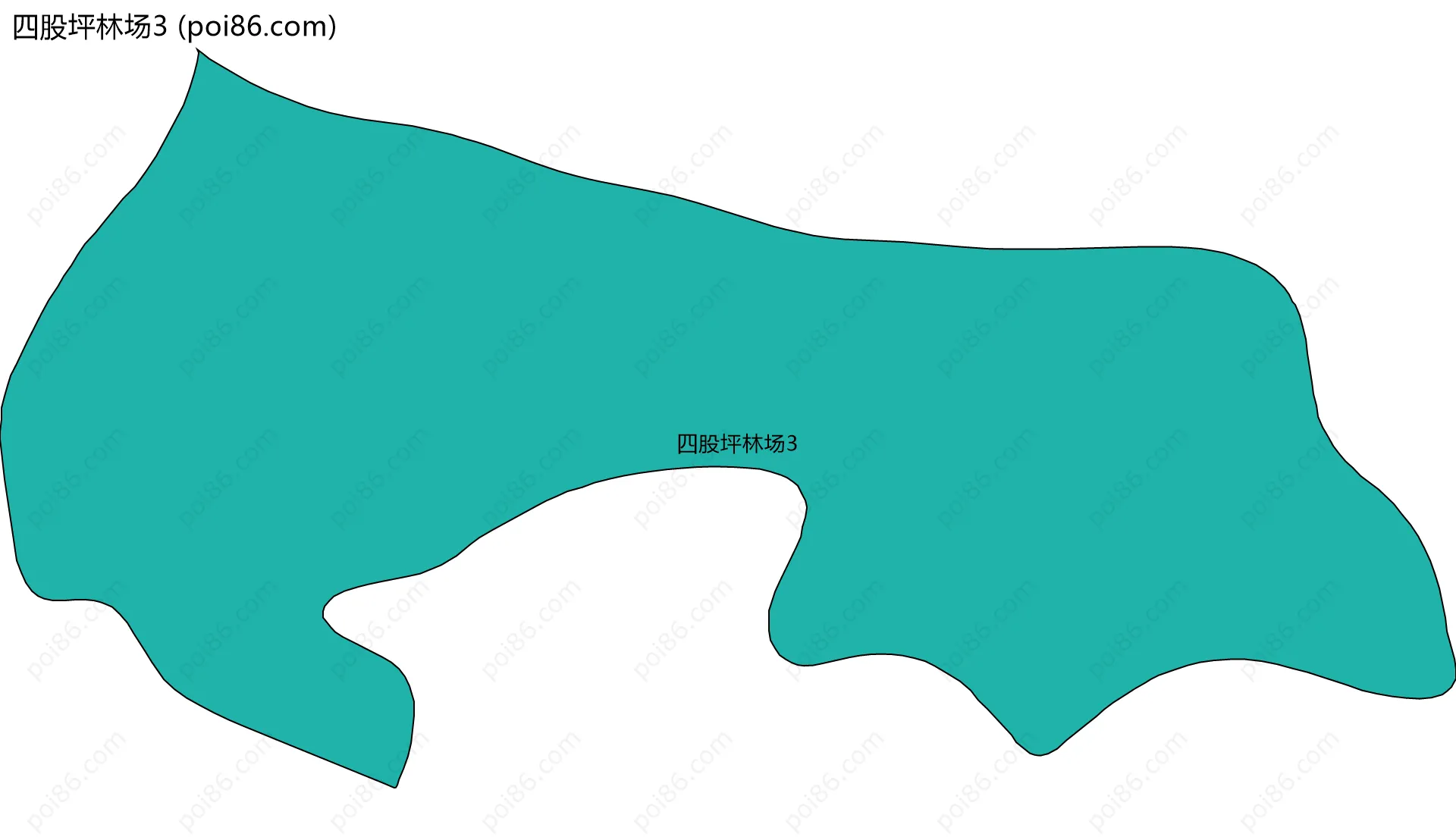 四股坪林场3边界地图