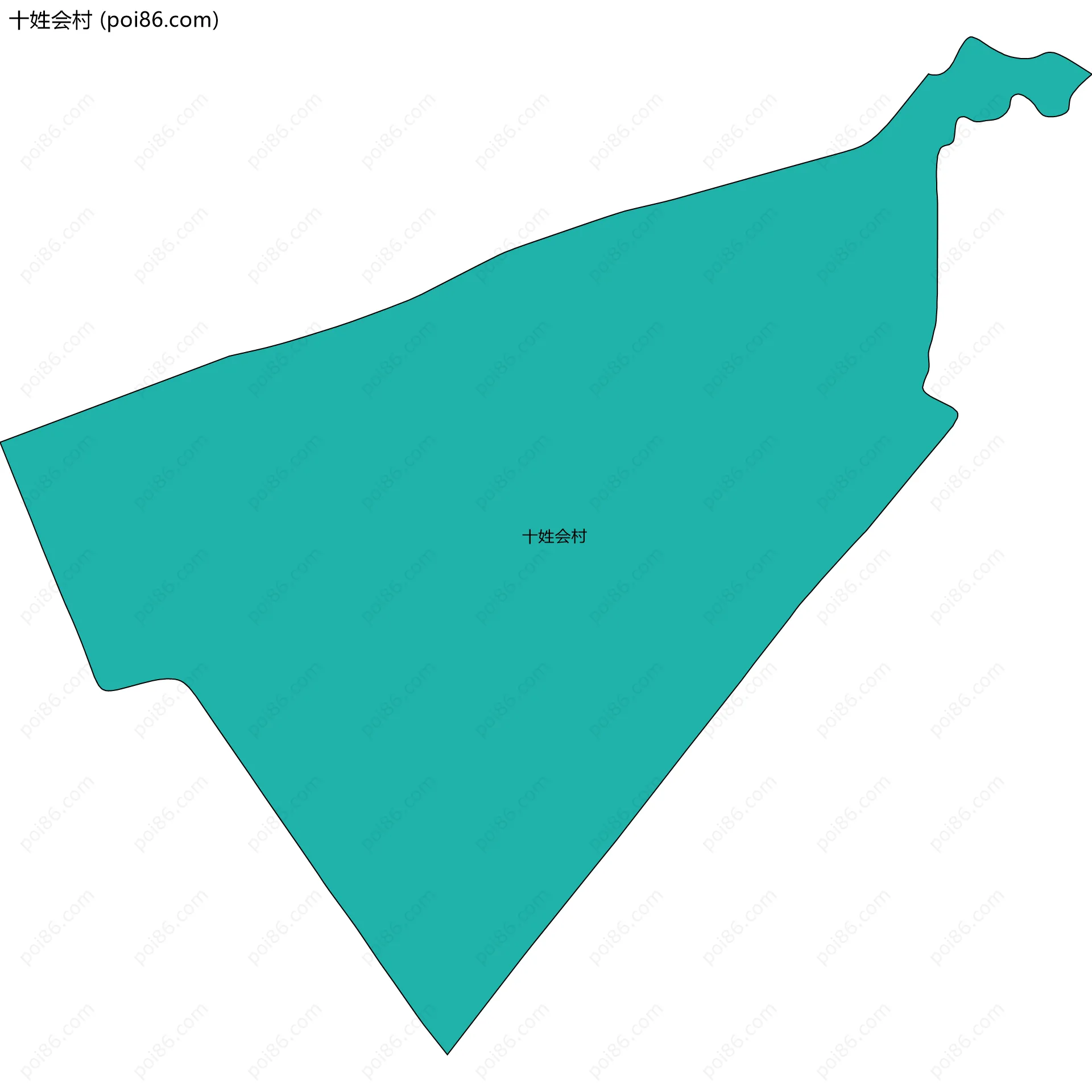 十姓会村边界地图