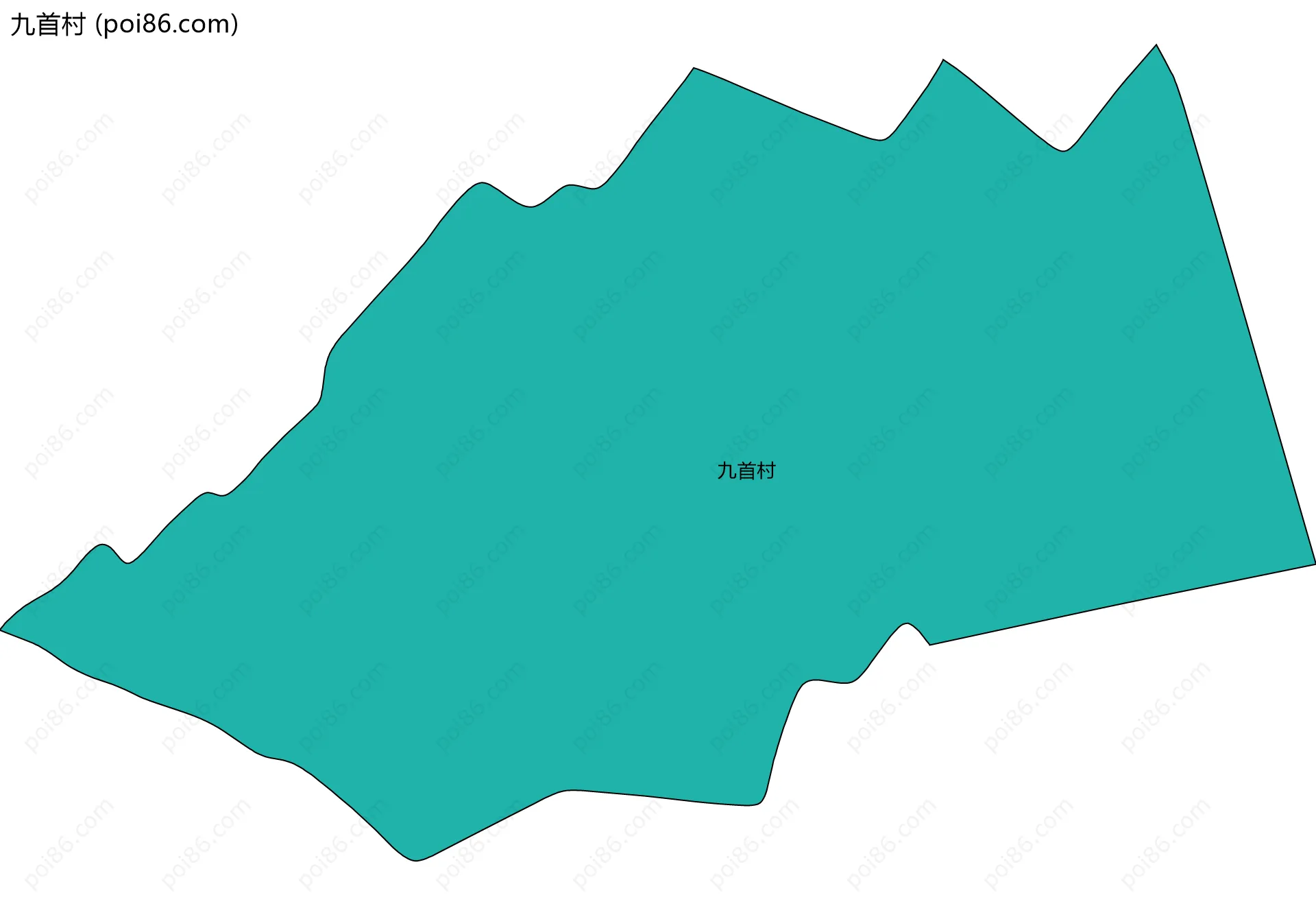九首村边界地图