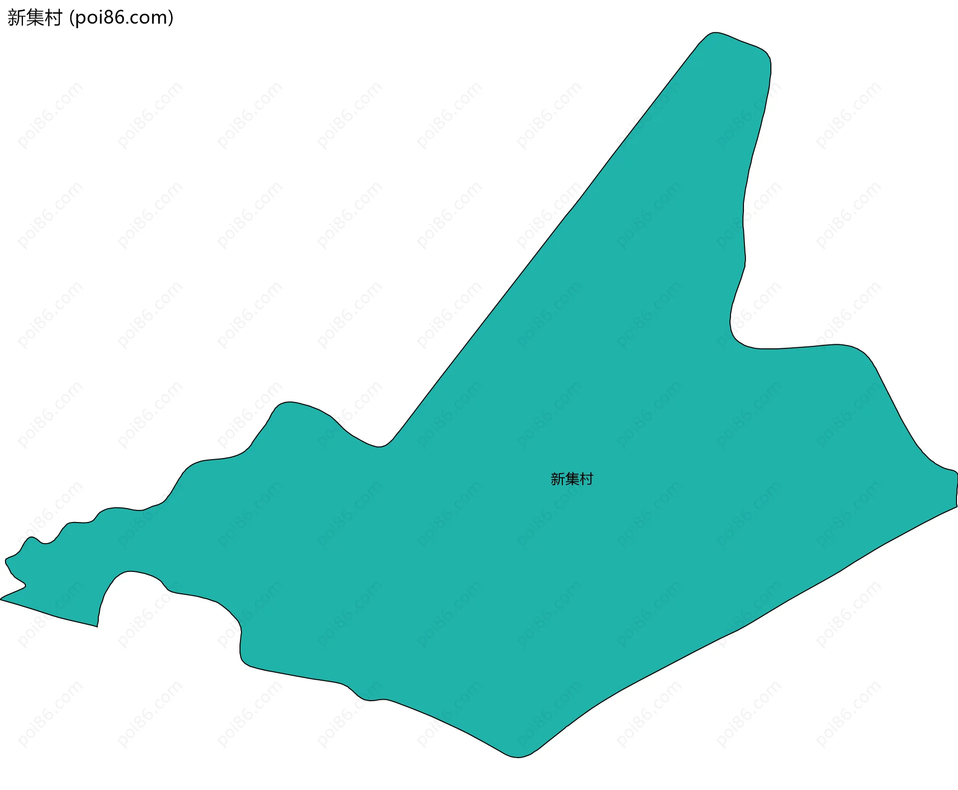 新集村边界地图