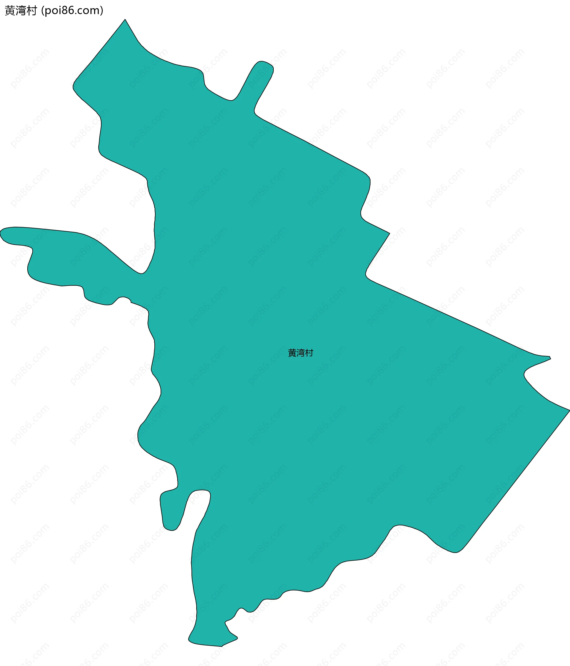 黄湾村边界地图