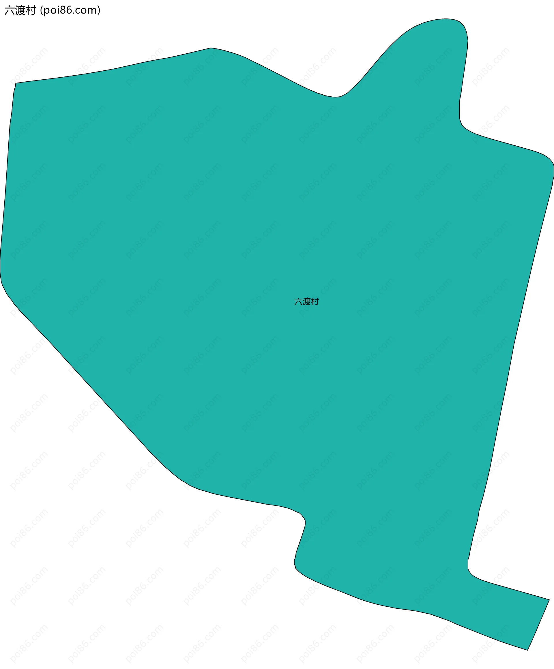 六渡村边界地图