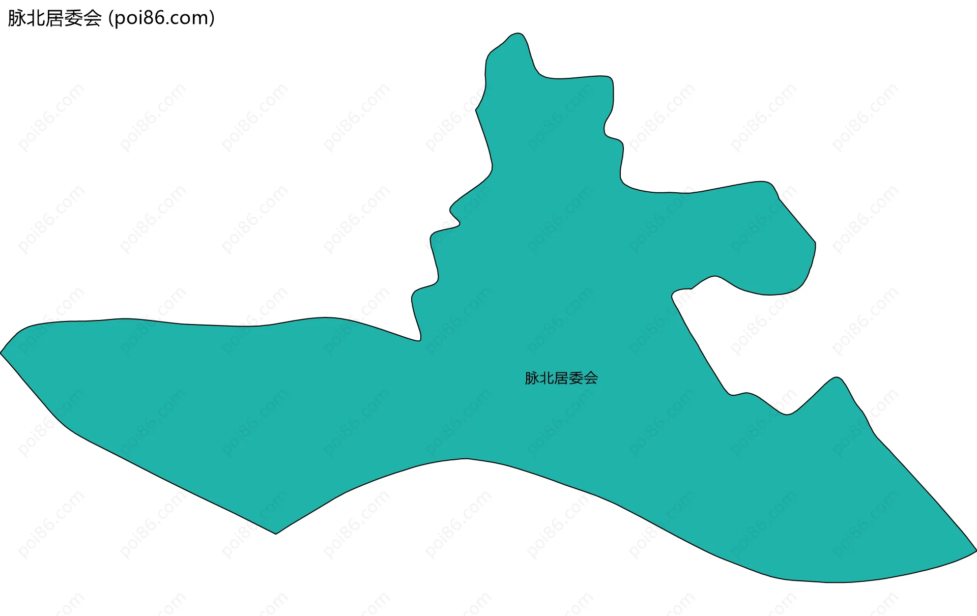 脉北居委会边界地图
