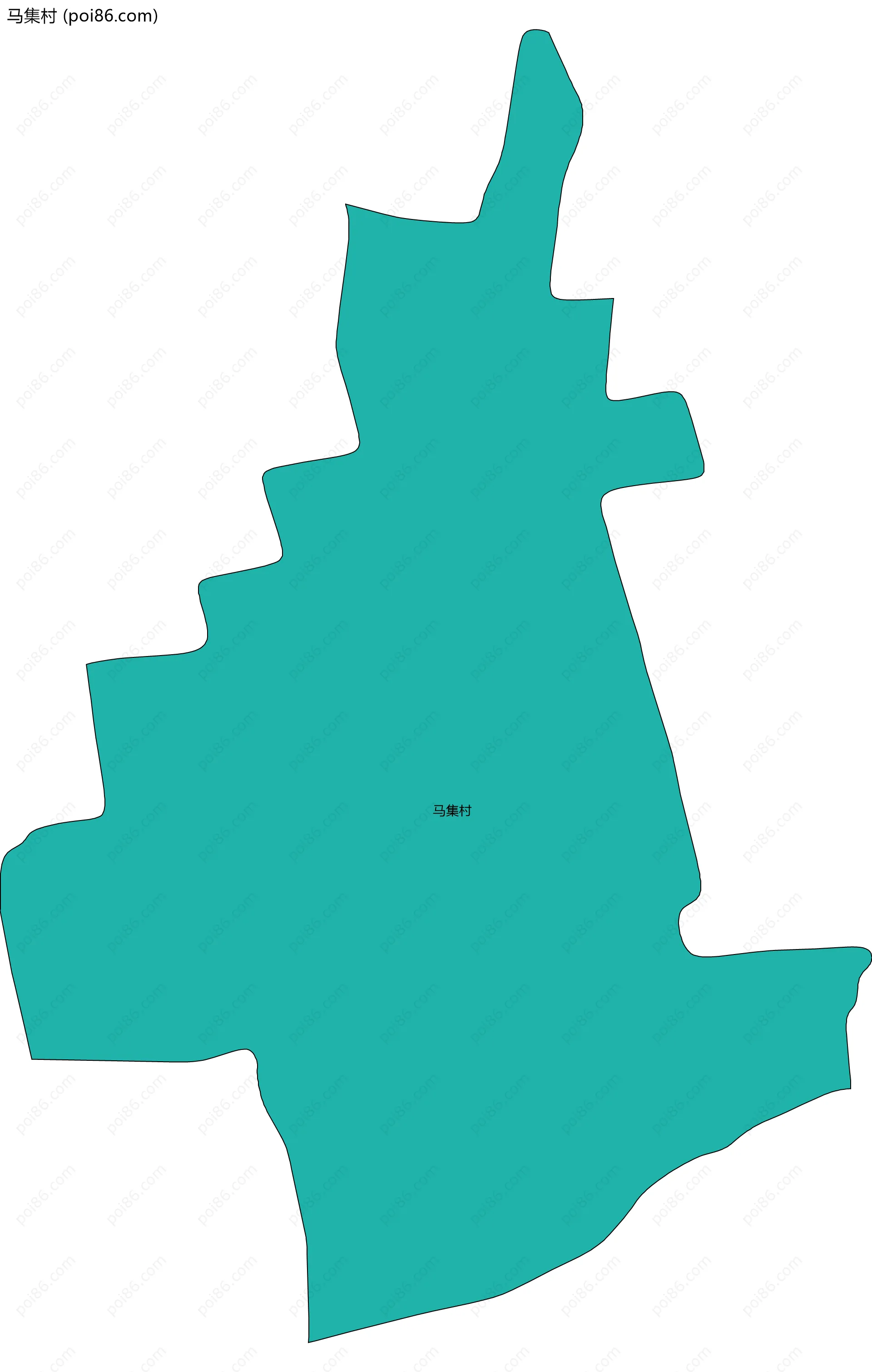 马集村边界地图