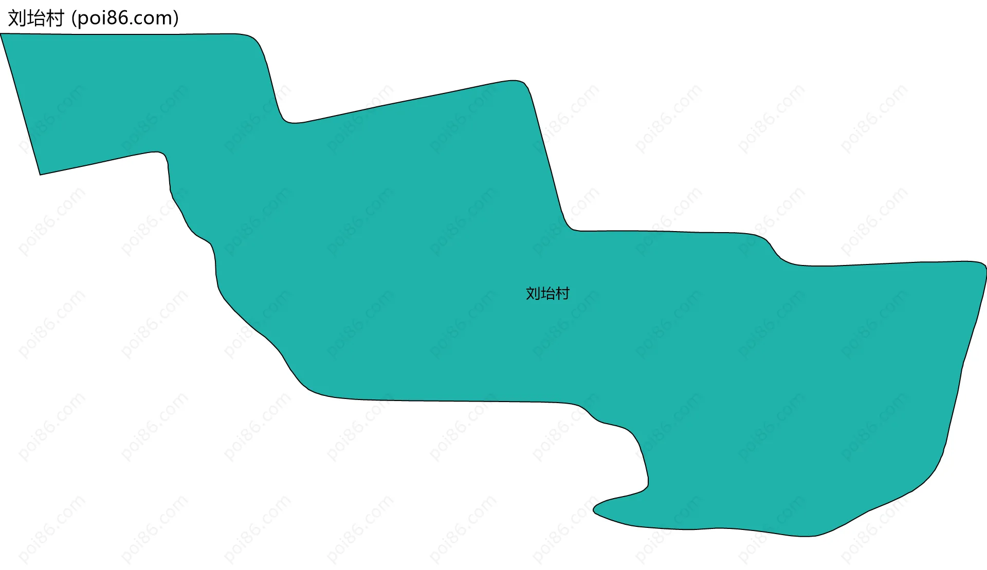 刘坮村边界地图