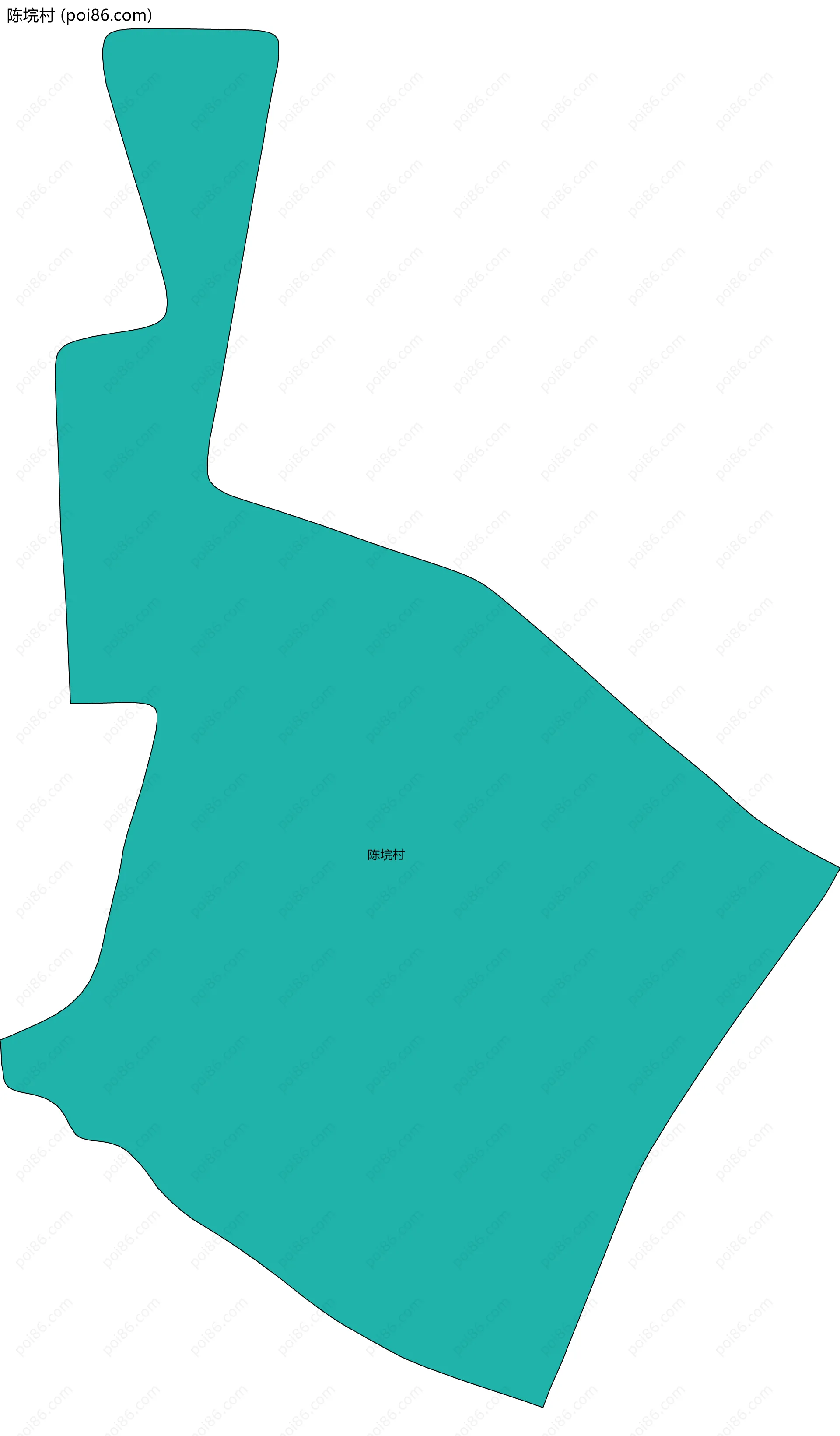 陈垸村边界地图