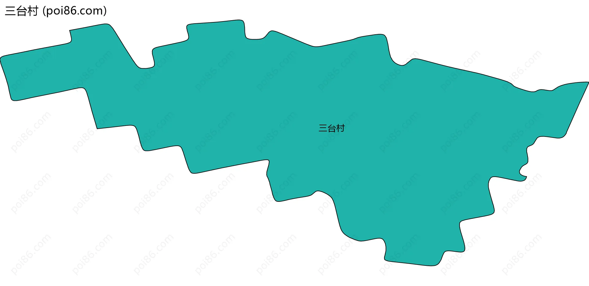 三台村边界地图