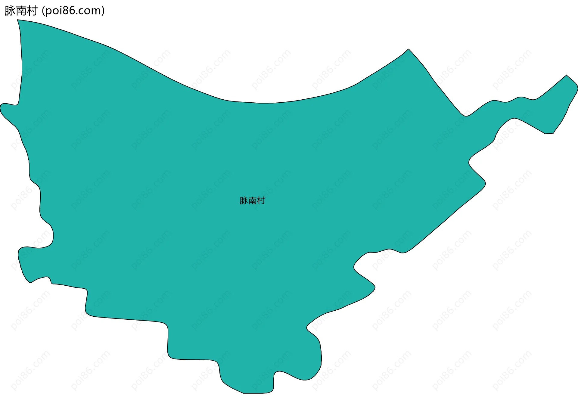 脉南村边界地图